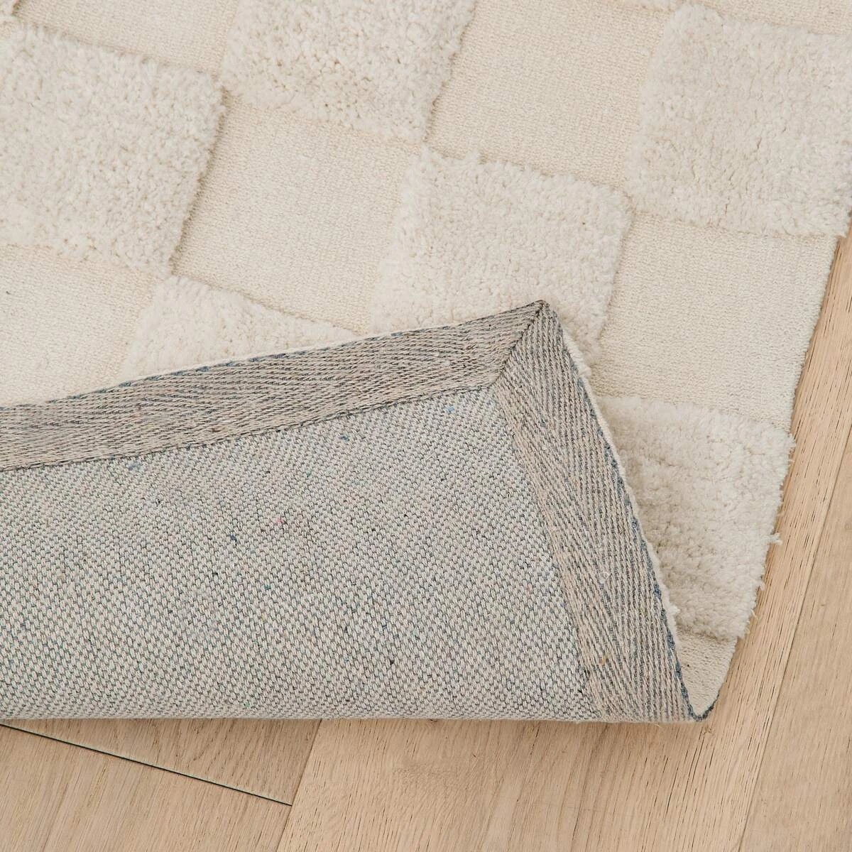 4 Check Rug - Natural, Small - 140cm x 70cm, 4 of 8