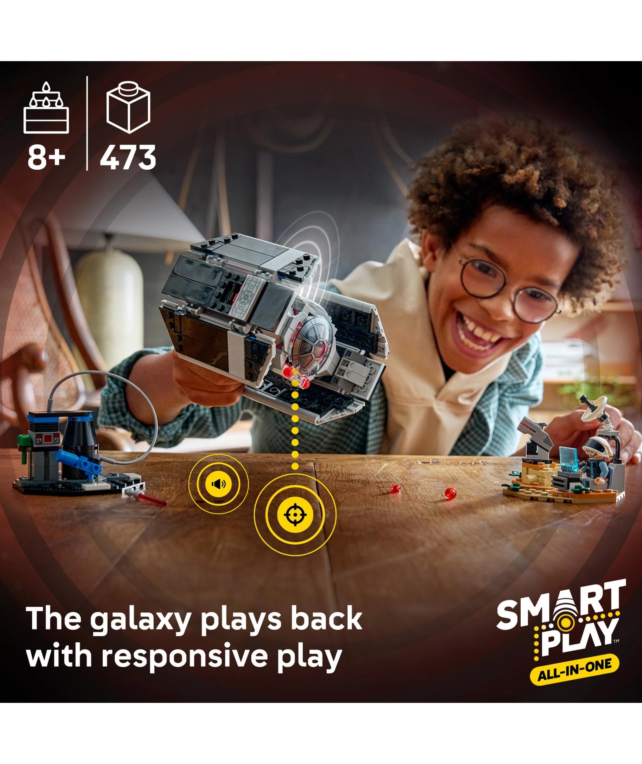 3 LEGO Star Wars SMART Play: Darth Vader's TIE Fighter 75421, 3 of 10