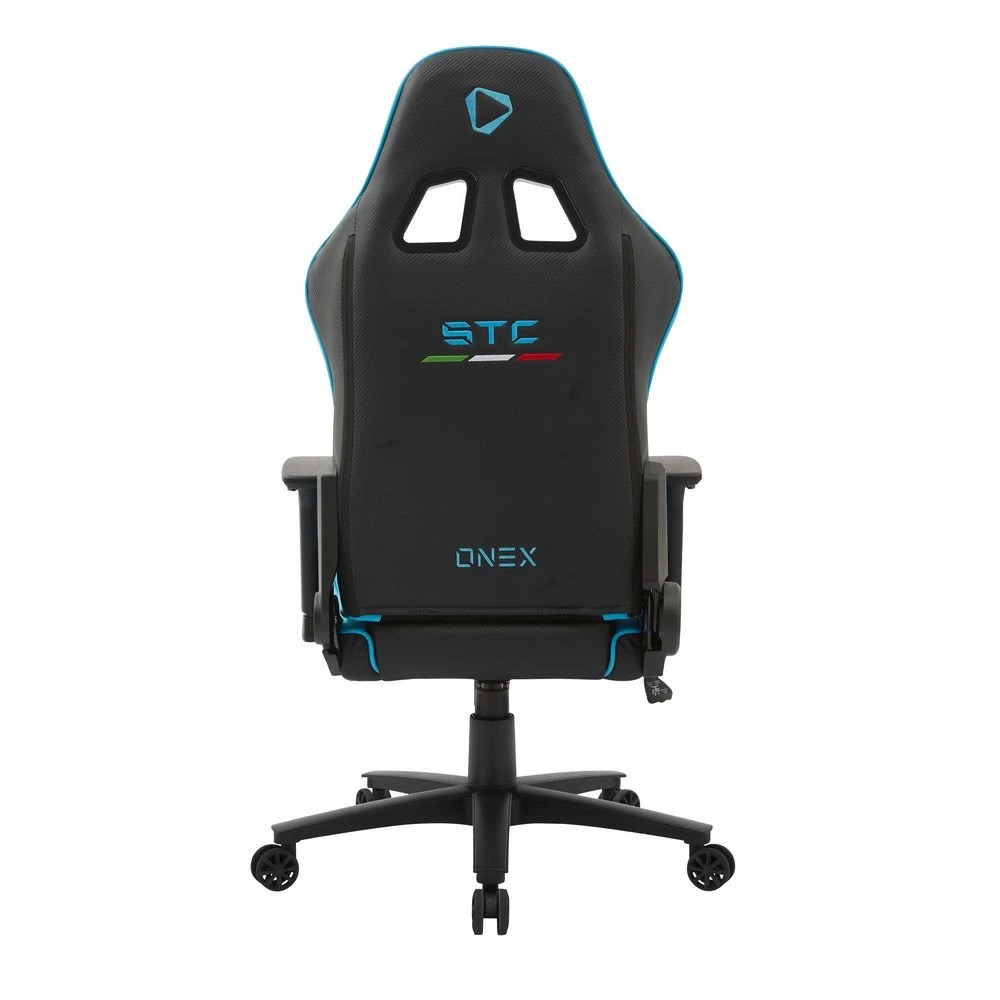 4 ONEX STC Alcantara Gaming Chair Black and Blue Ergonomic Chairs and Desk Chairs, 4 of 10