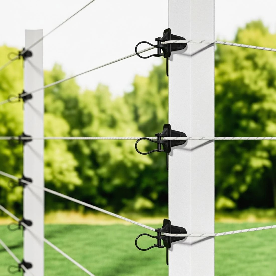 7 Giantz Electric Fence Insulators 200pcs Pinlock - Black, 7 of 7