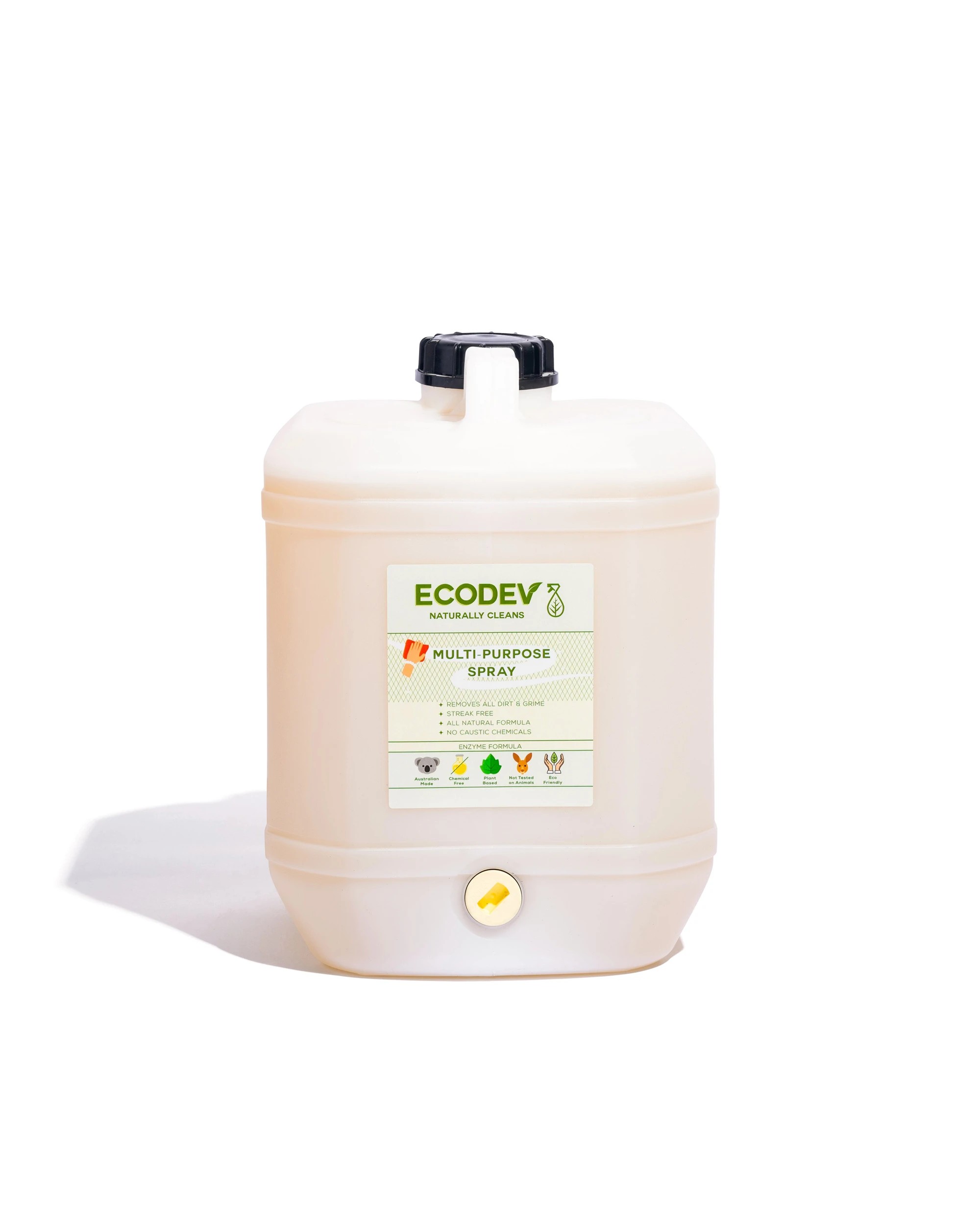 1 Ecodev Multipurpose Surface Cleaner Organic Multi-Enzyme Formula 20L, 1 of 1