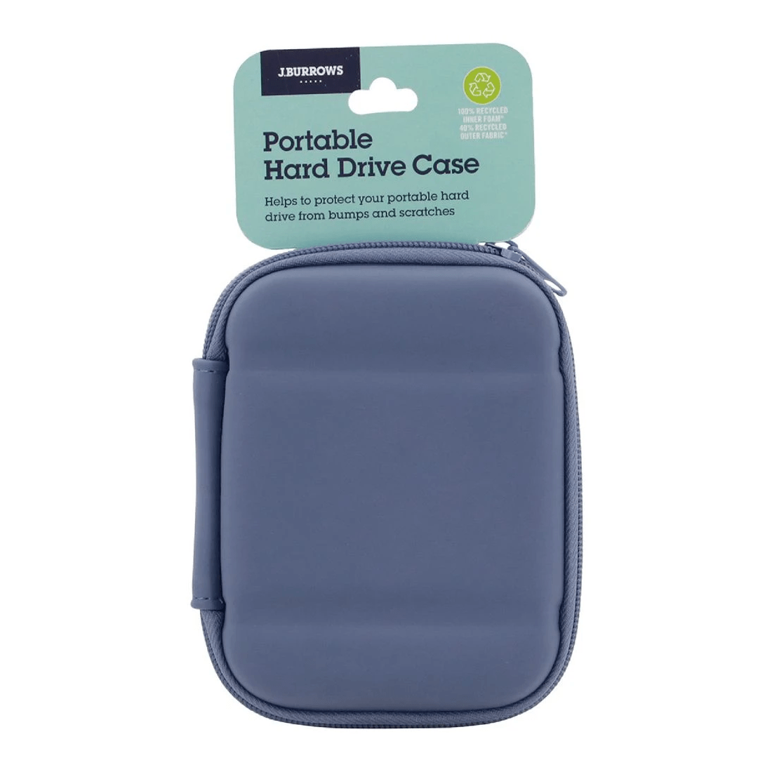 4 J.Burrows Portable Hard Drive Case Navy, 4 of 4