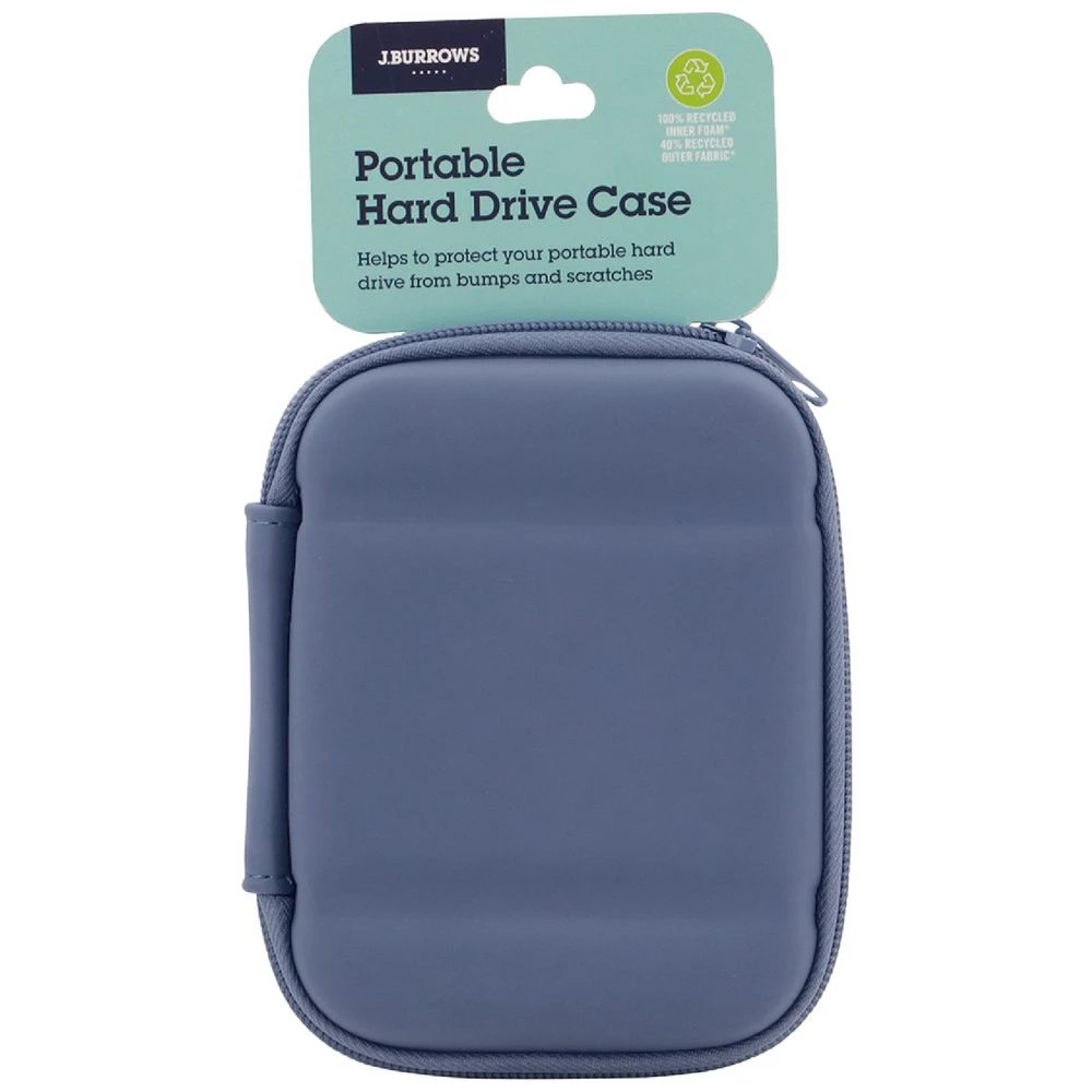 4 J.Burrows Portable Hard Drive Case Navy, 4 of 4