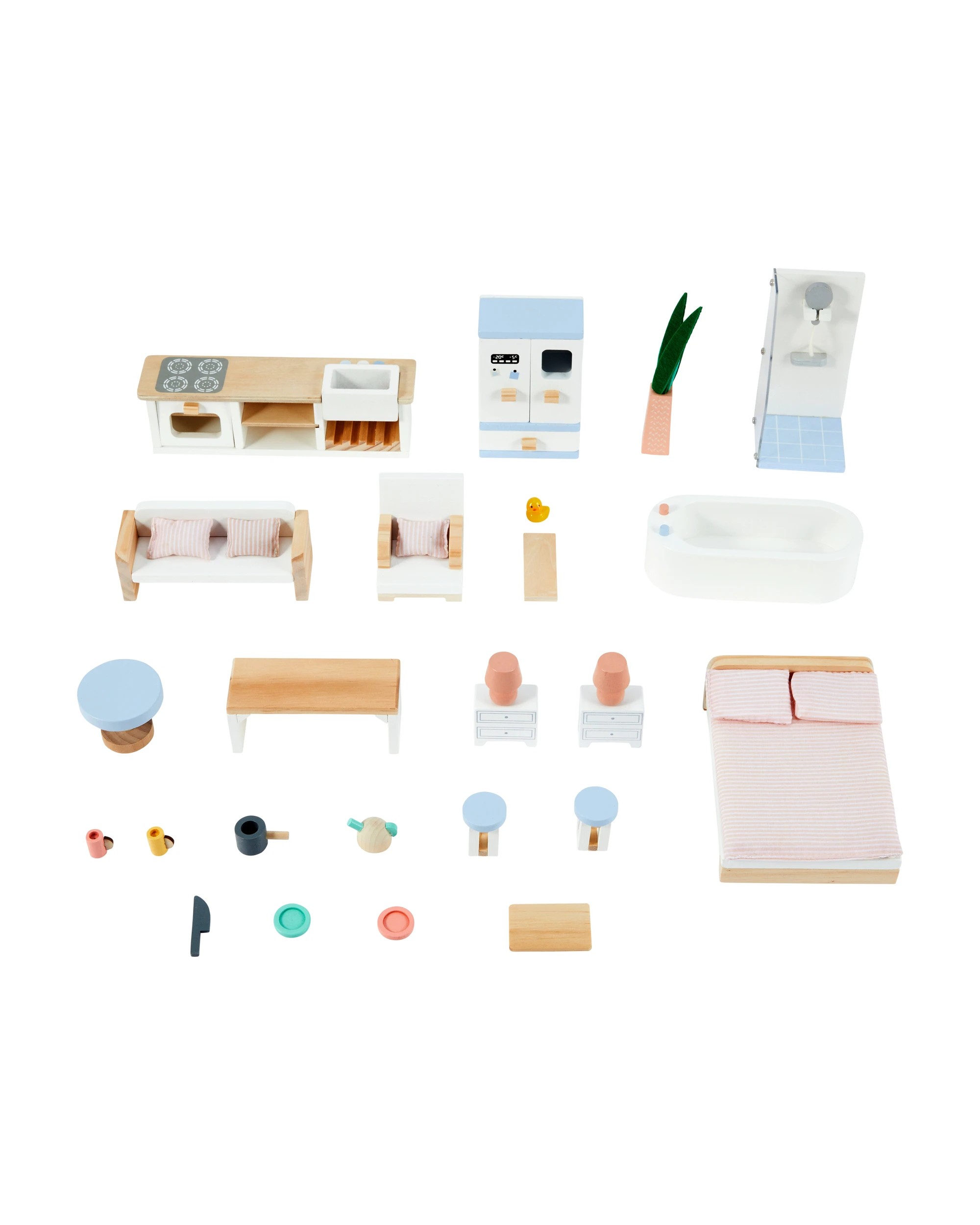 2 32 Piece Wooden Dollhouse Accessory Set, 2 of 3