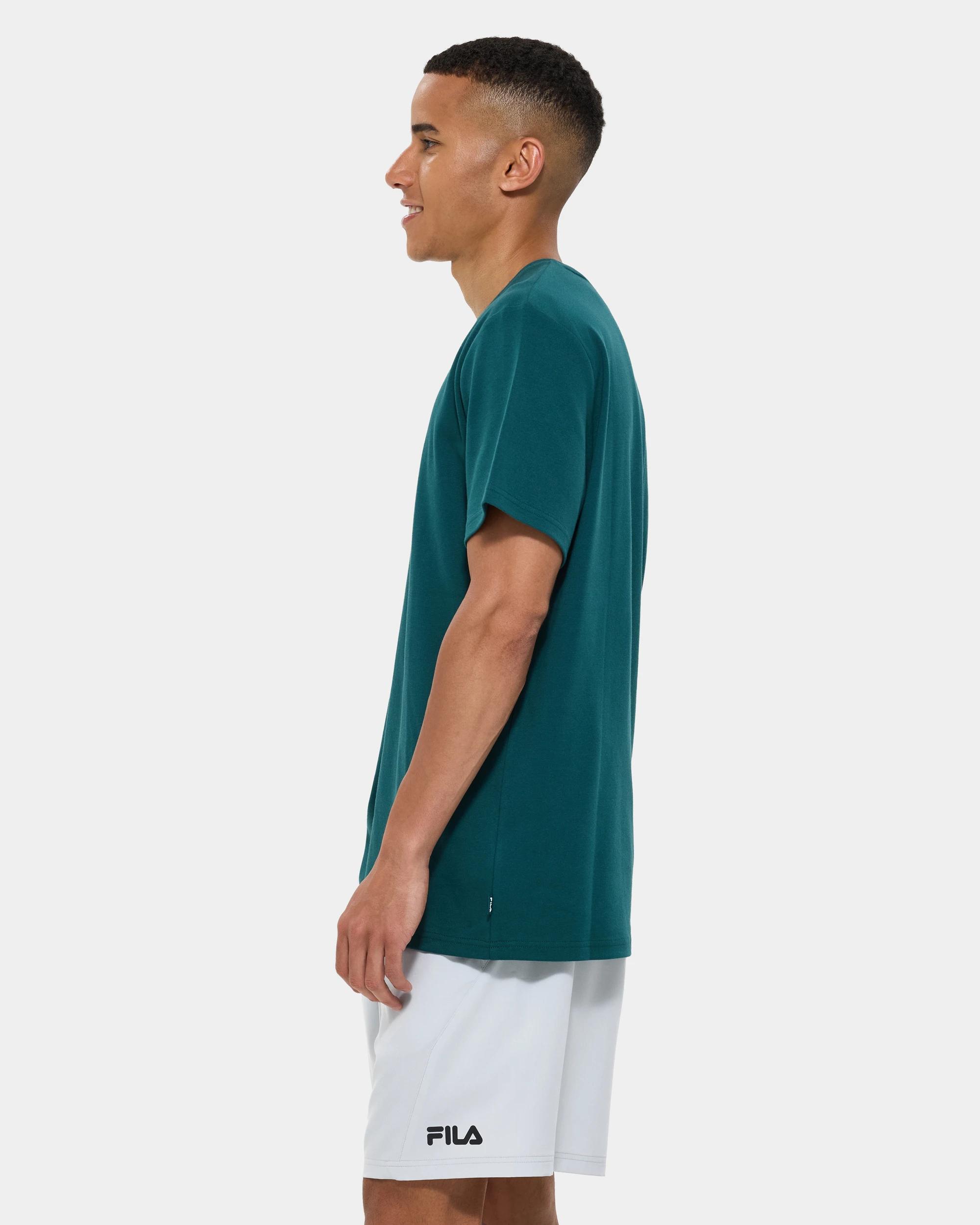 3 Fila Heavyweight T-Shirt PINE GREEN, 3 of 6