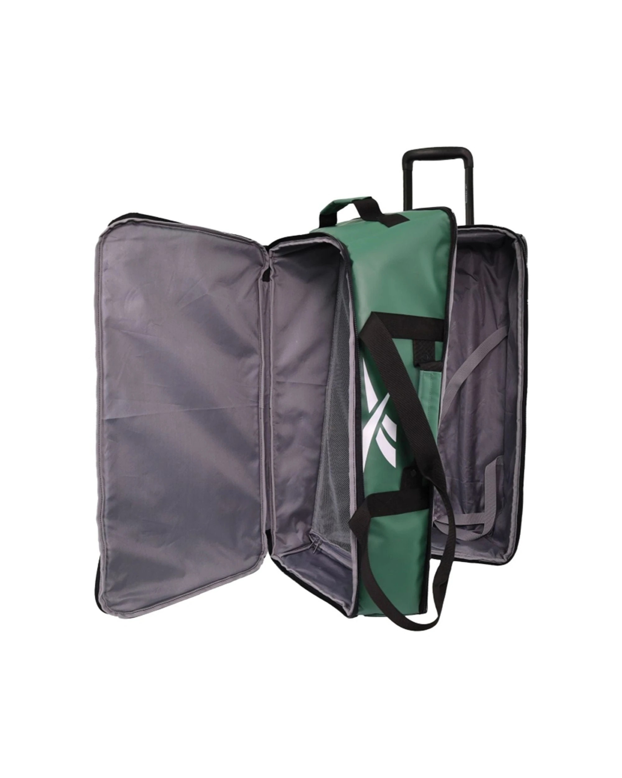 6 Reebok All Star Large 88L Leather Film Soft Shell Trolley Suitcase Luggage - Black, 6 of 7