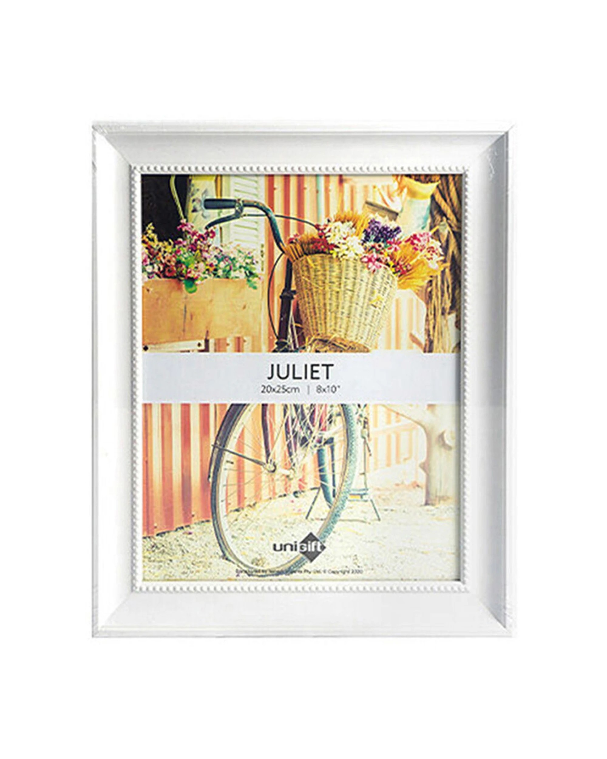 2 Unigift 6pk Juliet Wooden Glass Raised Dots Picture Photo Frame 20x25cm - White, 2 of 2