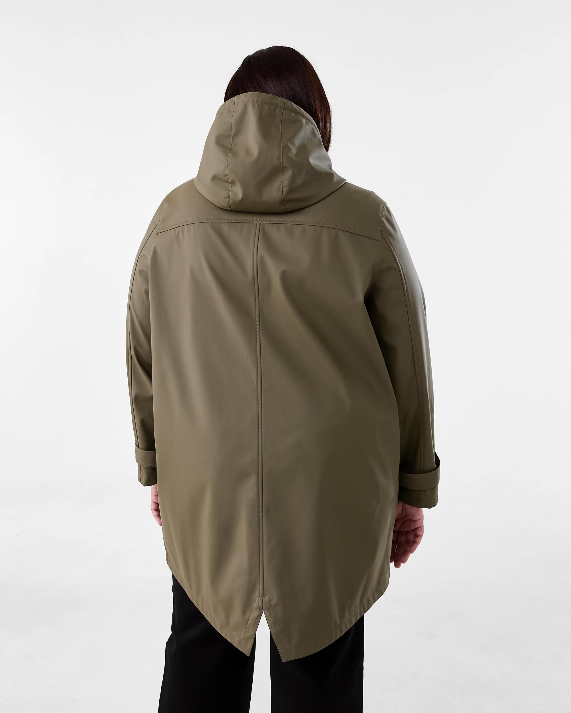 4 Curve Rain Coat Deep Olive, 4 of 9