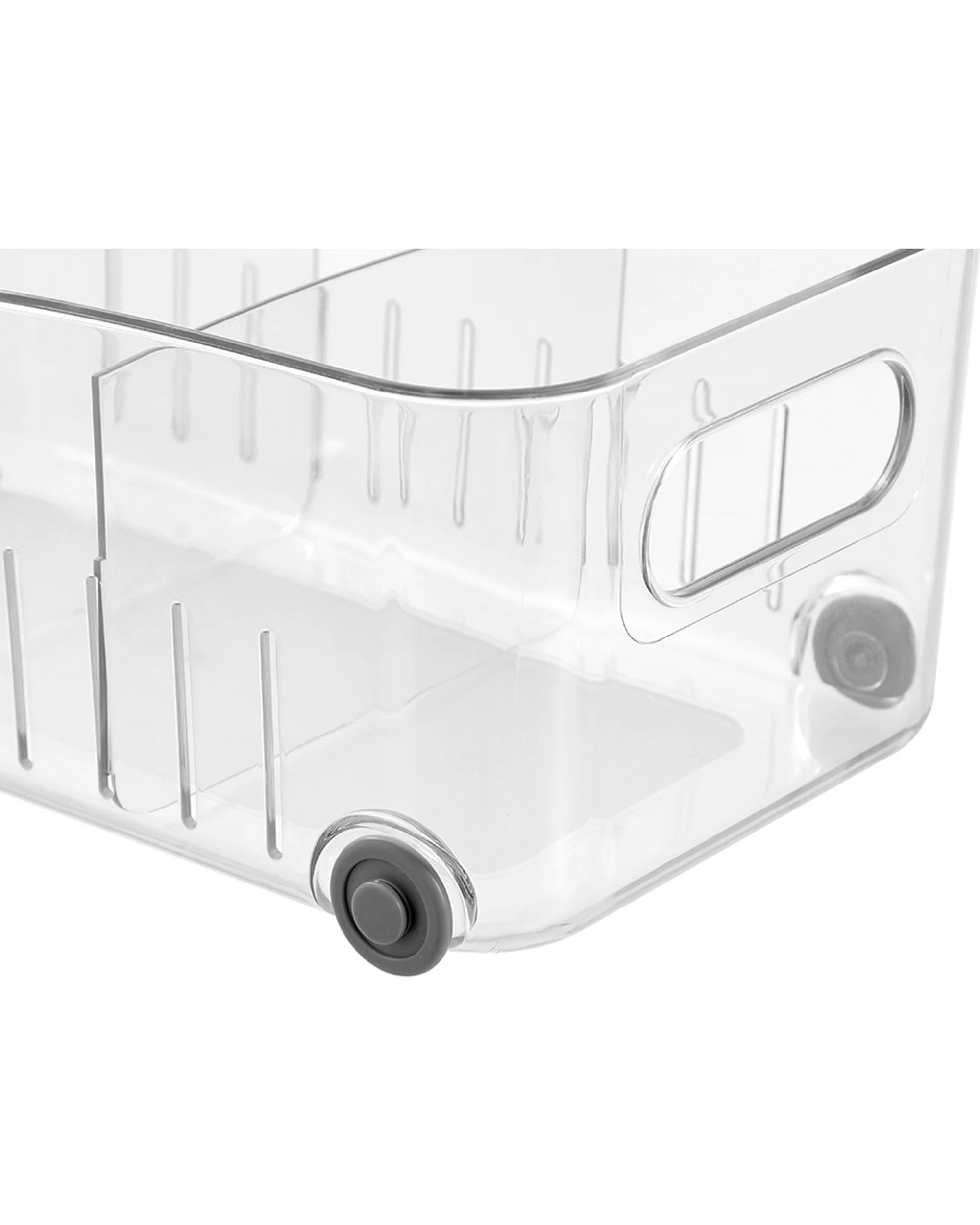 6 Boxsweden Crystal Roller Tray With Dividers Home Organisation 38x21x14cm - Clear, 6 of 6