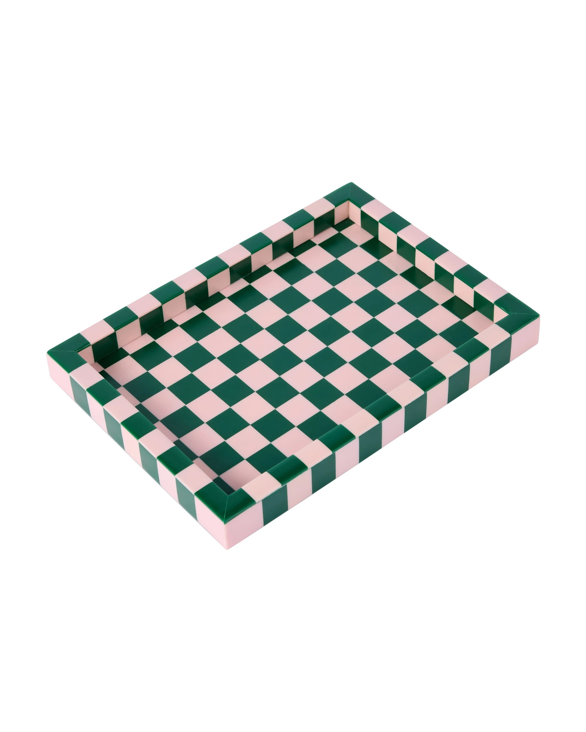 1 Green and Pink Decor Tray, 1 of 6