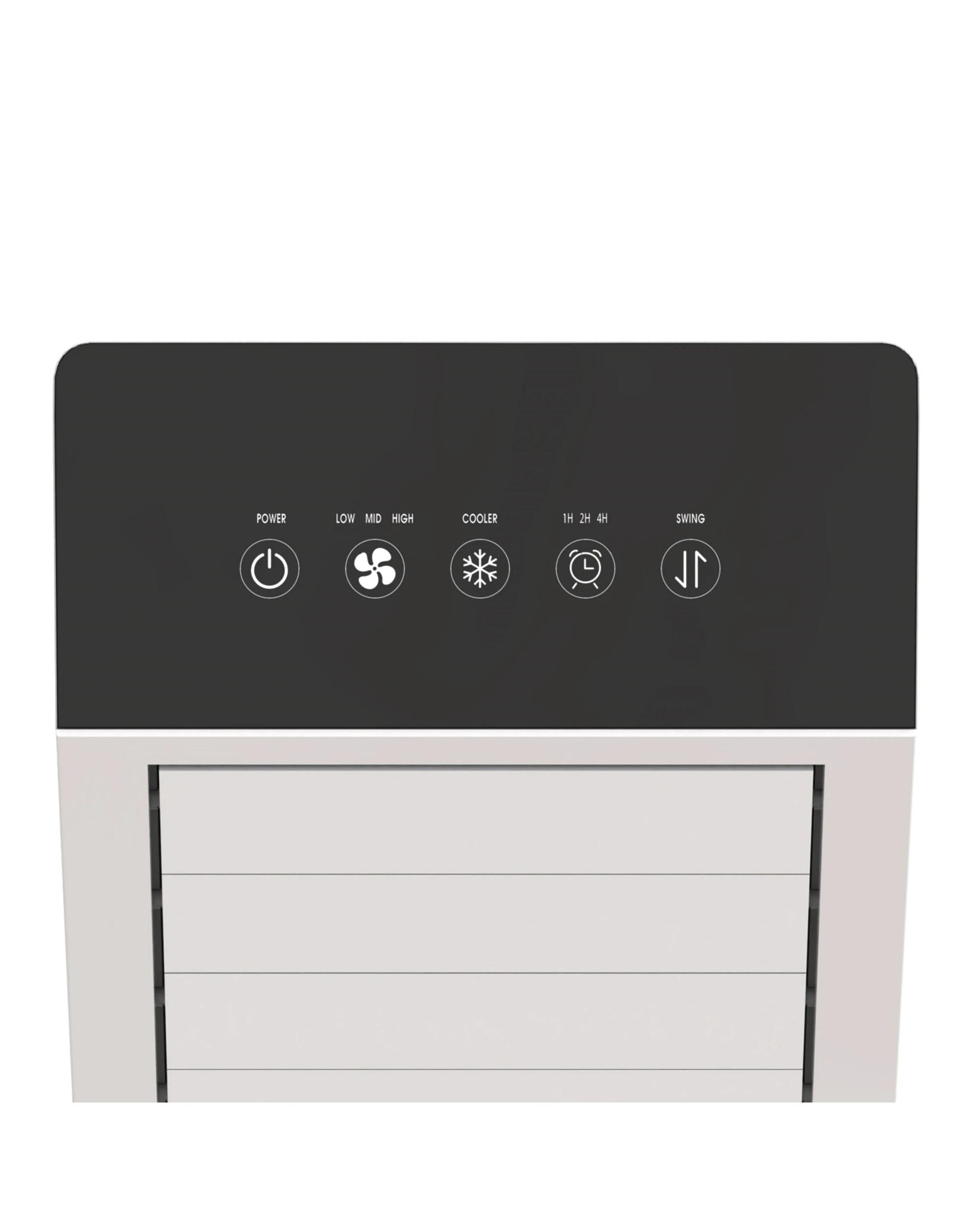 2 Advwin 4L Evaporative Air Cooler Fan with Large Water Tank 3 Speeds 4 Ice Crystal Box, 2 of 7