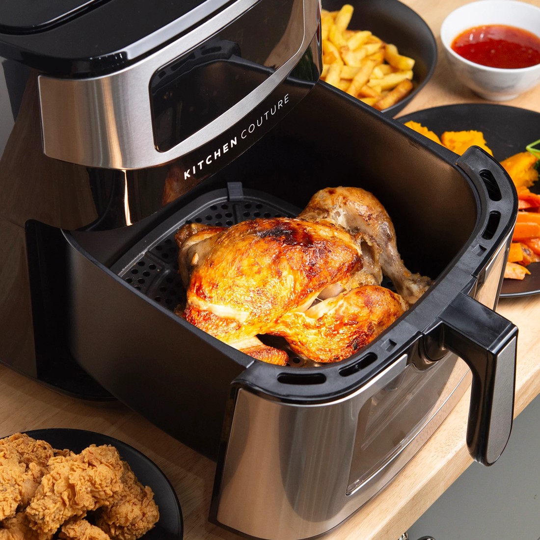 4 Kitchen Couture 12 Litre  View Digital Air Fryer Large Capacity - Silver, 4 of 4