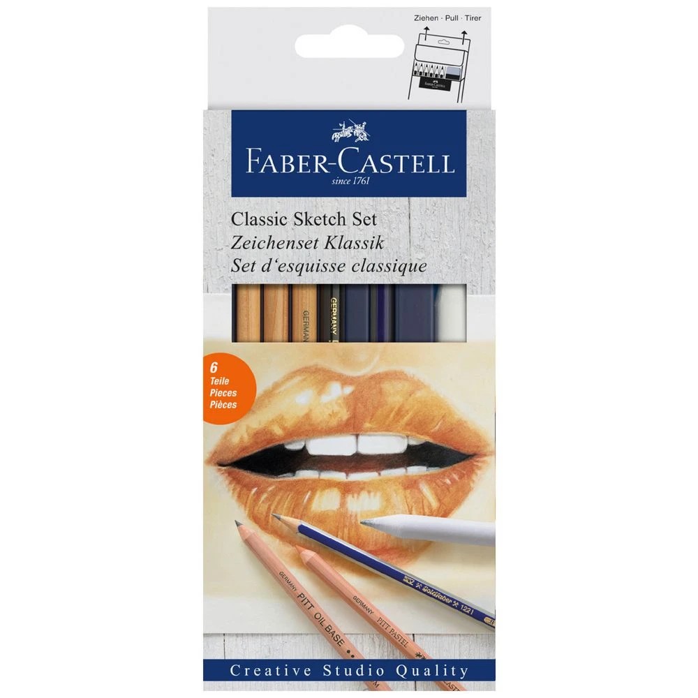 1 Faber-Castell Classic Sketch Set 6 Pieces, 1 of 2