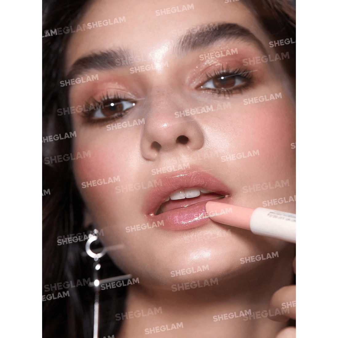 3 SHEGLAM Pout-Perfect Shimmer Lip Plumper - Sugar Crystal, 3 of 7