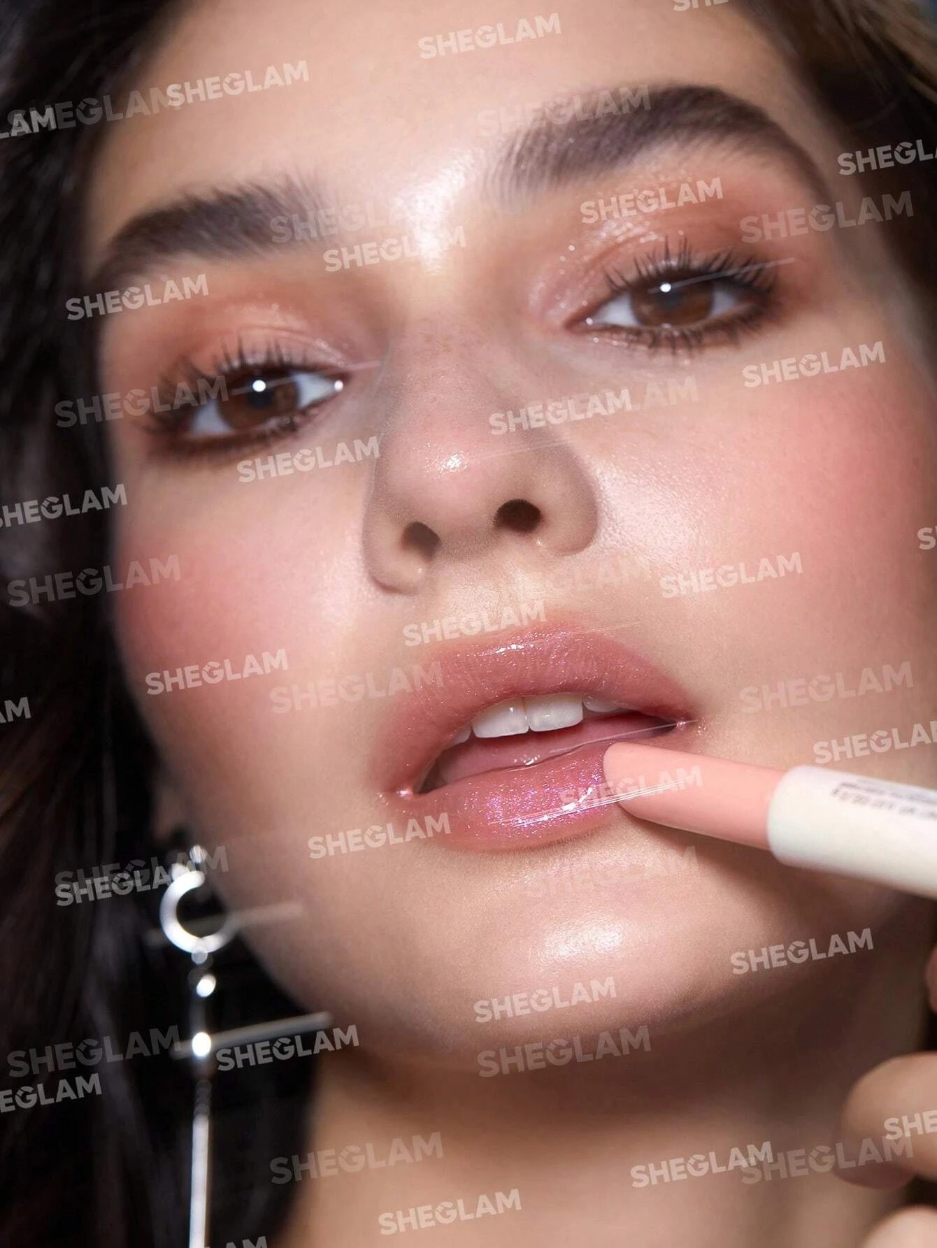 3 SHEGLAM Pout-Perfect Shimmer Lip Plumper - Sugar Crystal, 3 of 7