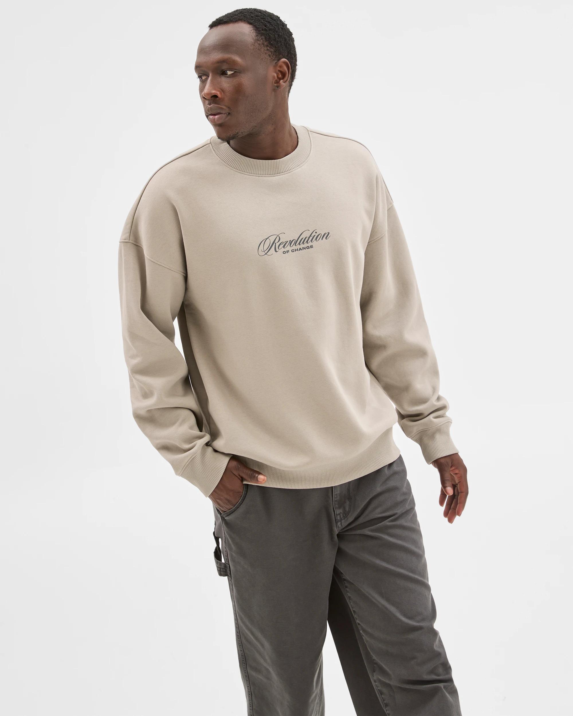 5 Commons Australian Cotton Blend Heavyweight Jumper GREY, 5 of 6