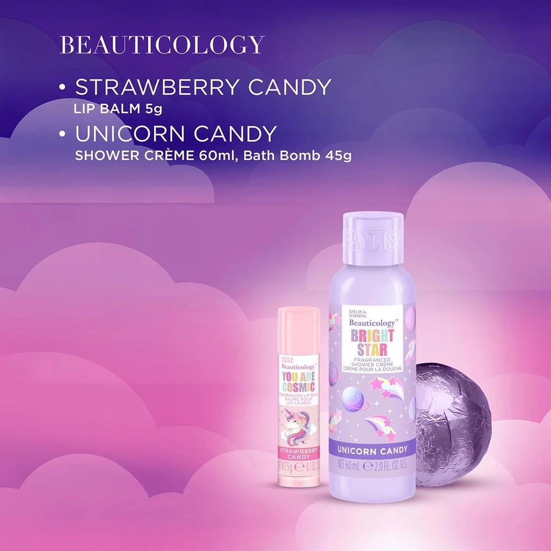 3 Baylis & Harding Beauticology 4 Piece Make a Wish Pop Beauty Pencil Case - Multi, 3 of 4