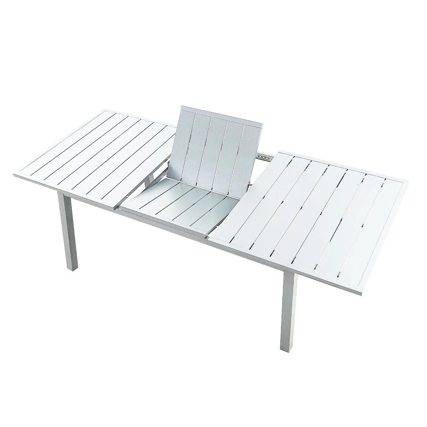 7 Moda Living Mornington 9-Piece White Outdoor Dining Set with Fraser Chairs - White, 7 of 10