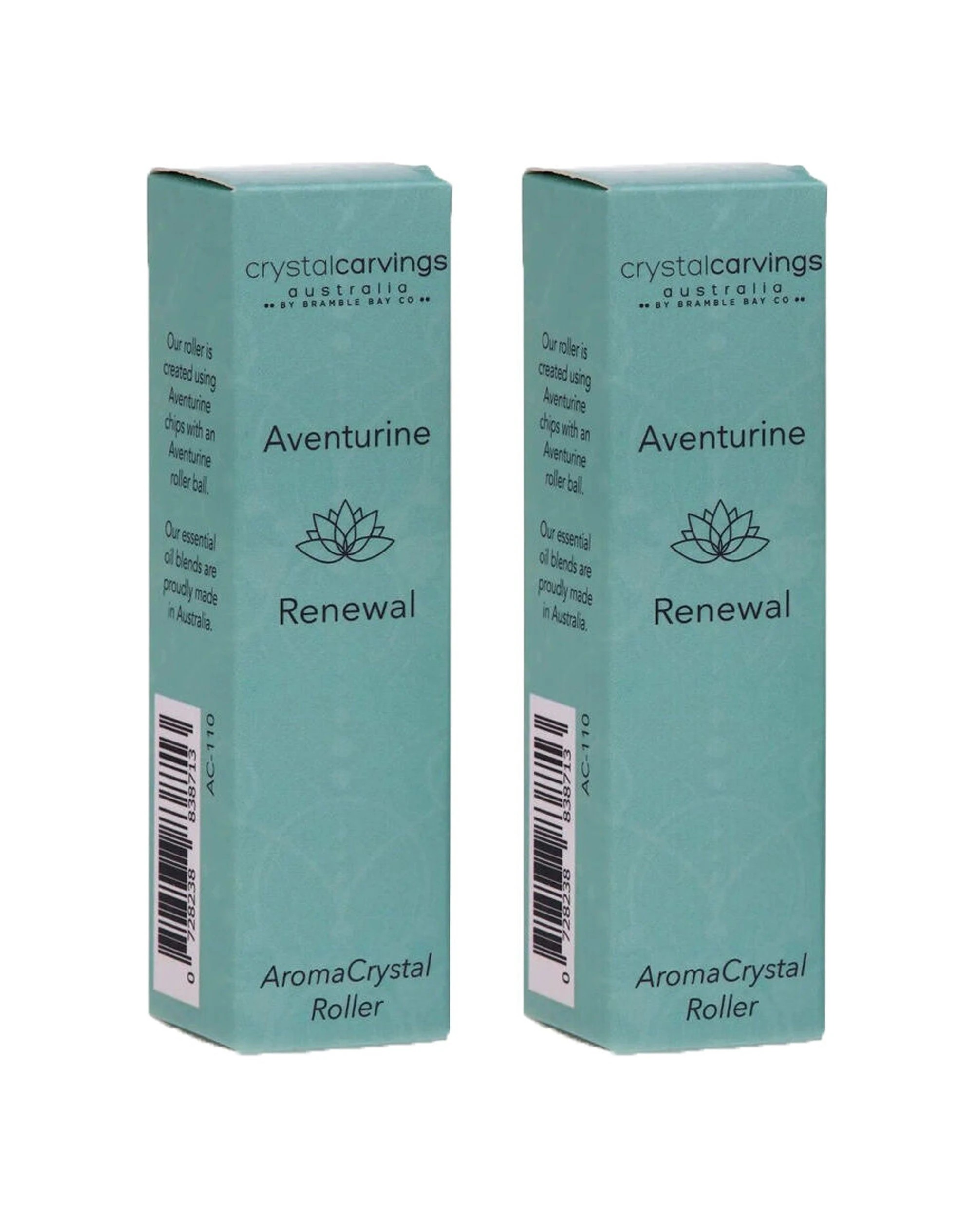 1 Bramble Bay 2PK Renewal Aroma Crystal Roller Clove Cinnamon Nutmeg 5ml - Green, 1 of 3