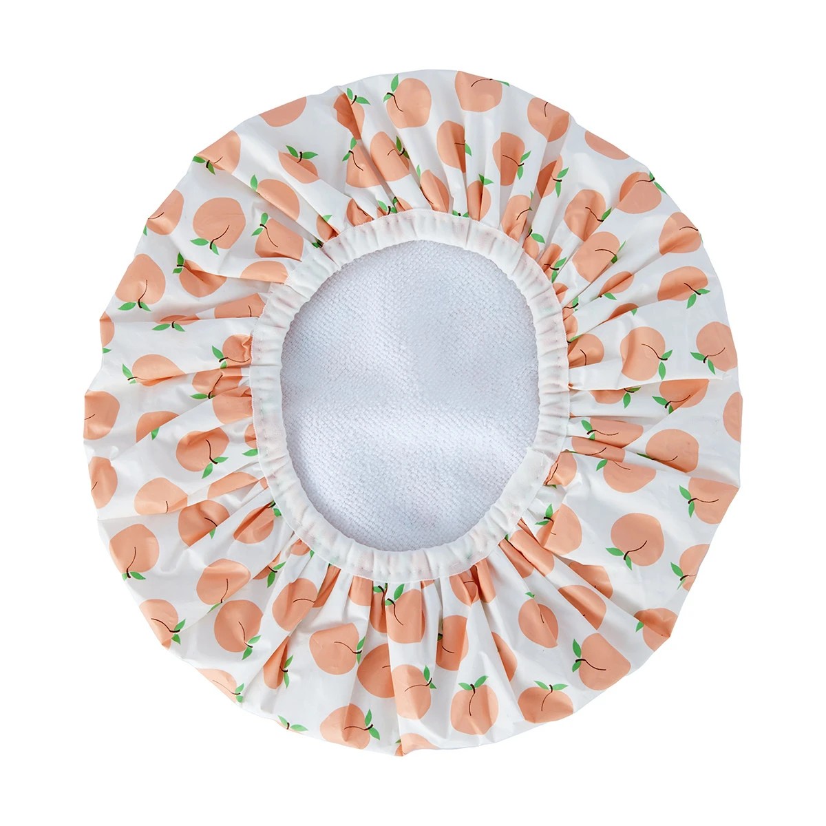 2 OXX Bodycare Waterproof Shower Cap - Peaches, 2 of 4