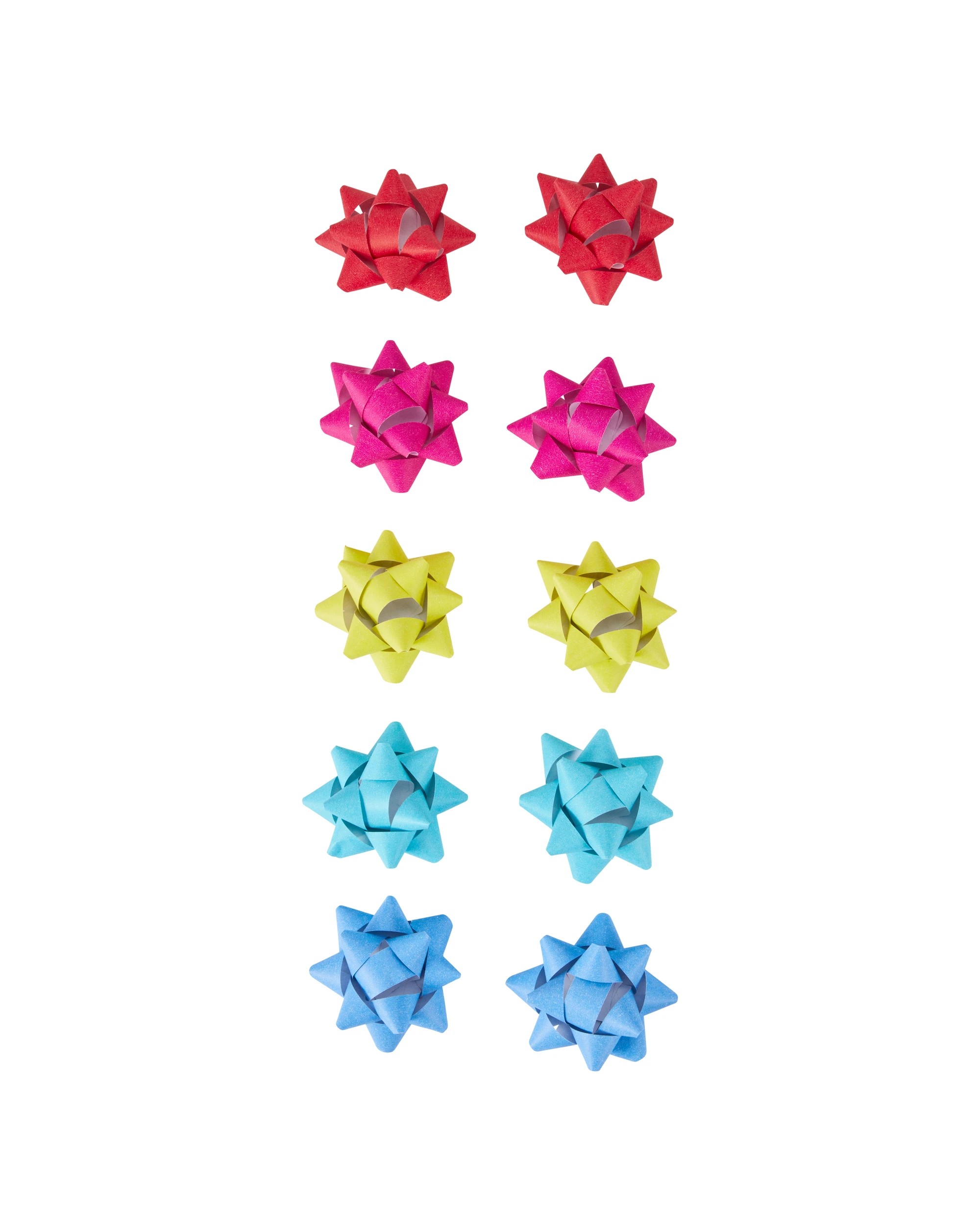 2 10 Piece Mini Paper Bows - Brights, 2 of 8