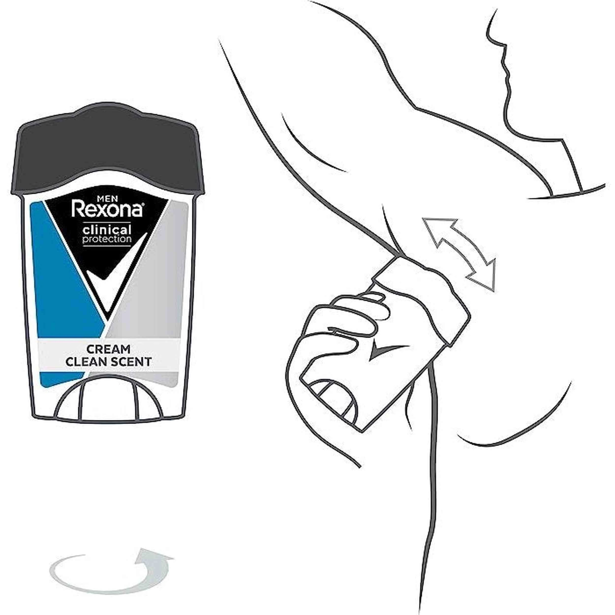 5 Rexona for Men Clinical Protection Antiperspirant Clean Scent 45ml, 5 of 6