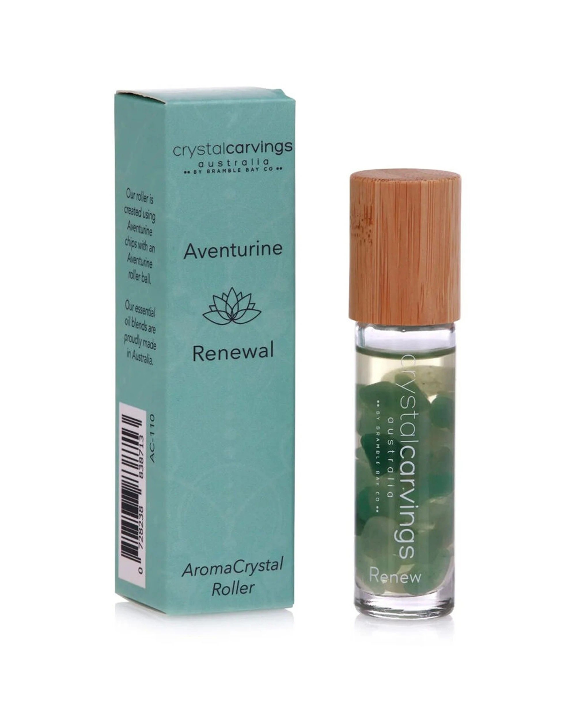 2 Bramble Bay 2PK Renewal Aroma Crystal Roller Clove Cinnamon Nutmeg 5ml - Green, 2 of 3