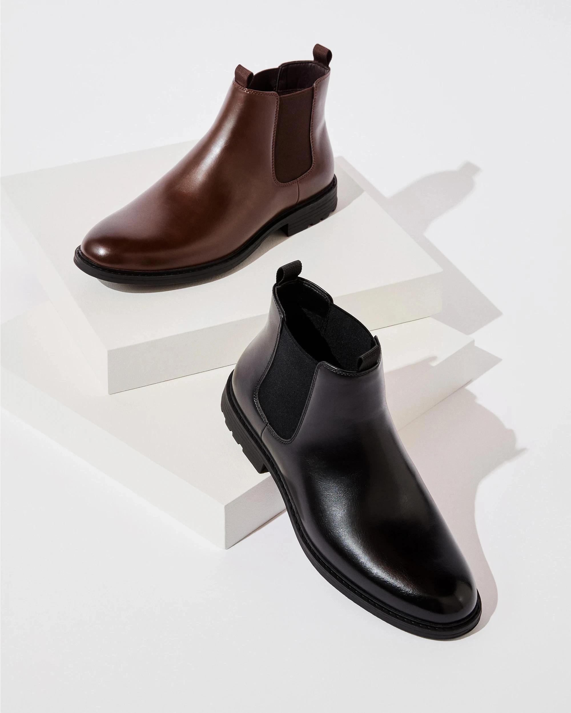 4 Target Mens Cleated PU Chelsea Boot - Troy BROWN, 4 of 4