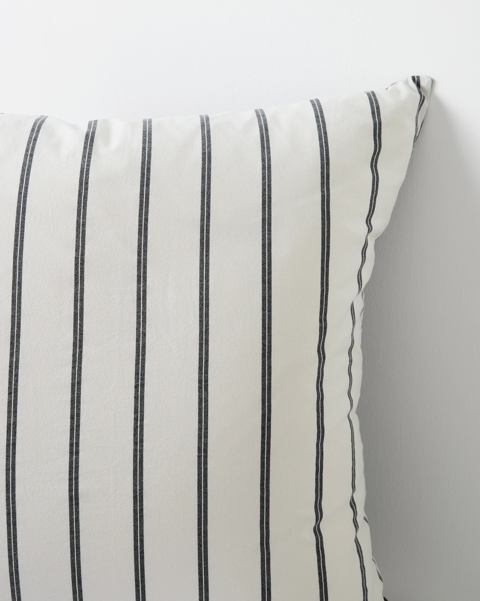 4 Arlo Stonewash Stripe European Pillowcase - One Size - Black, 4 of 4