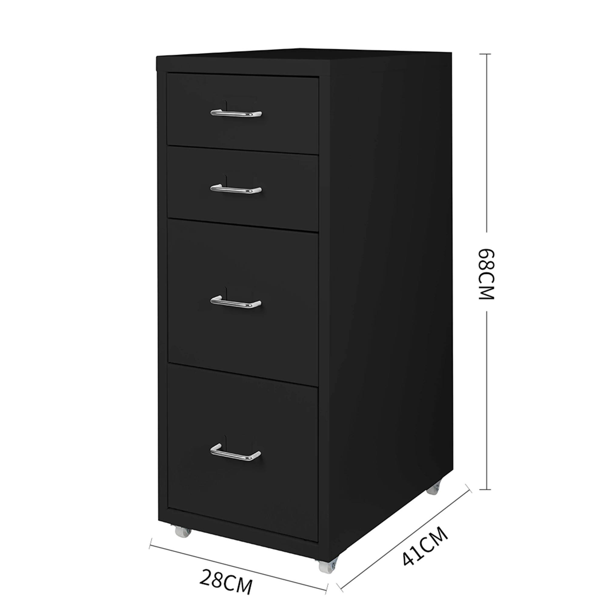 3 Levede 4 Tiers Office Drawers - Black, 3 of 5