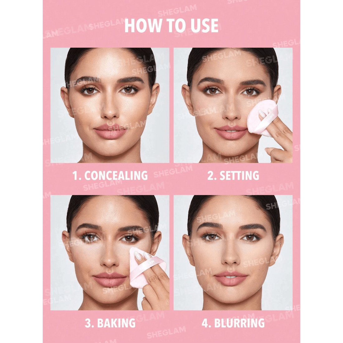 5 SHEGLAM Insta-Ready Face & Under Eye Setting Powder Duo - Bubblegum, 5 of 8