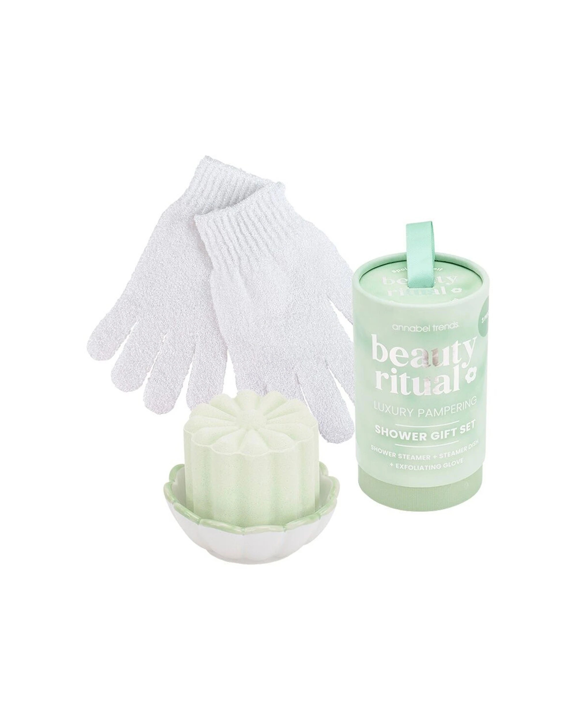 2 Annabel Trends Beauty Ritual Shower Bath Gift Set Moss - Green, 2 of 7