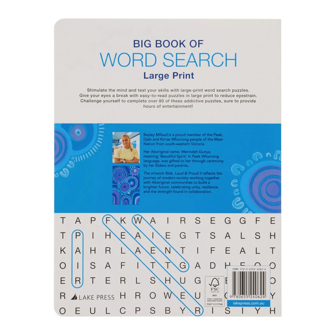 2 Large Print Word Search Puzzle Book Blue, 2 of 2