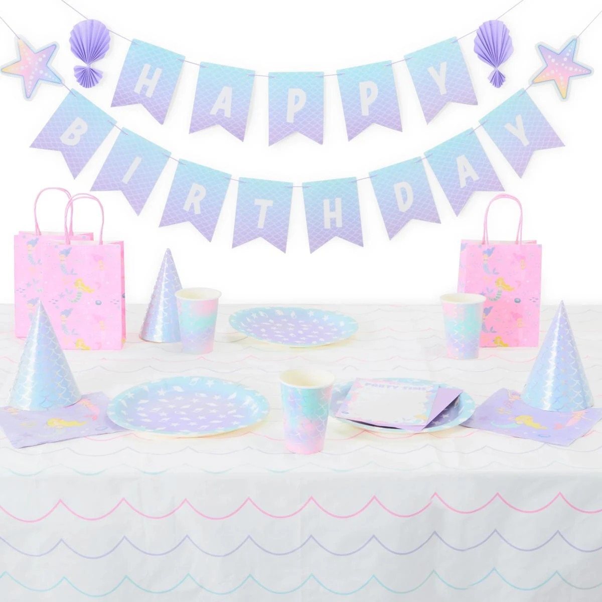 1 100 Piece Mermaid Party Box, 1 of 10