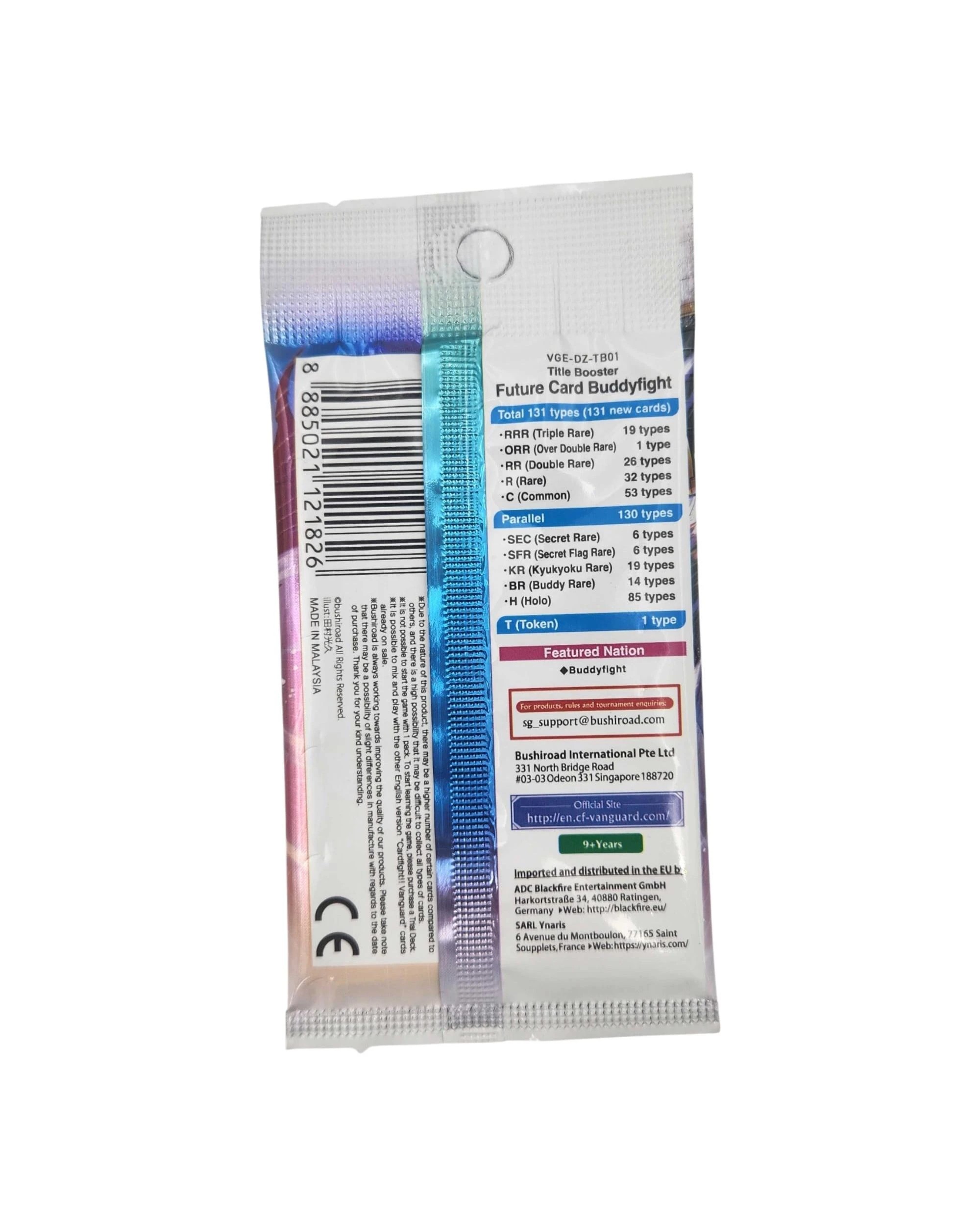 2 Cardfight Vanguard Future Card Buddyfight Title DZ-TB01 Booster Pack, 2 of 10