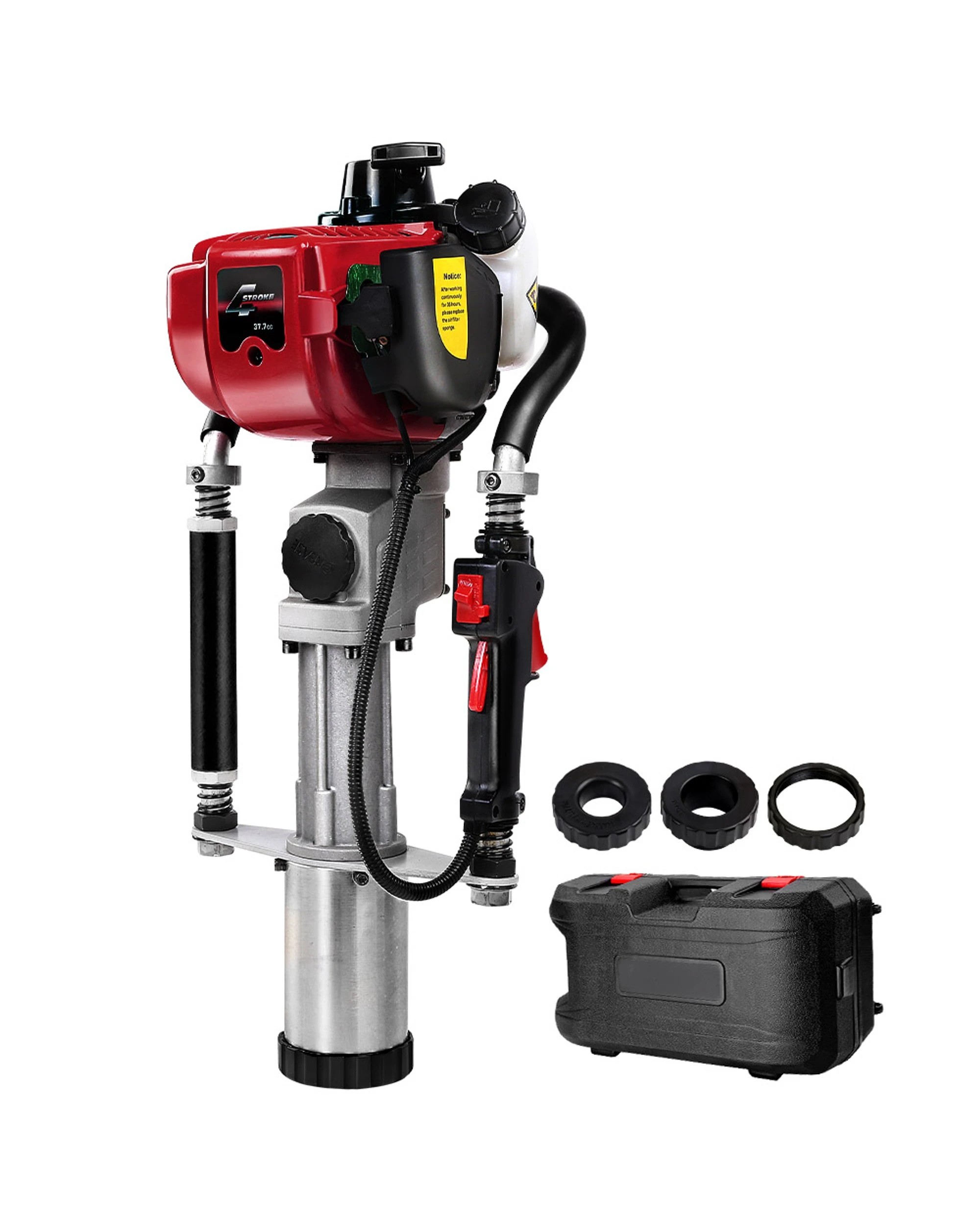 1 Giantz Petrol Post Driver 38CC 4-Stroke Rammer Pile Star Picket Fence Hole Drive - Red, 1 of 6