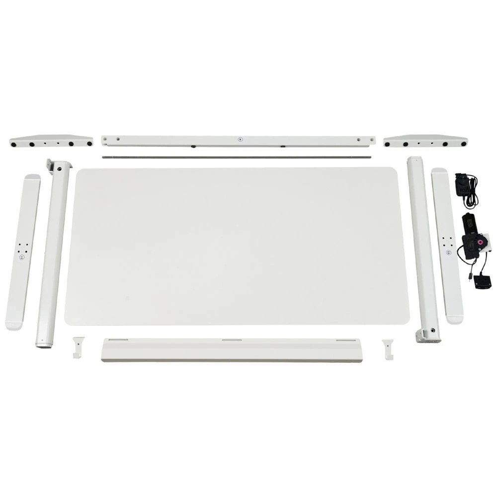 8 Chatham Electric Sit Stand Desk White, 8 of 9