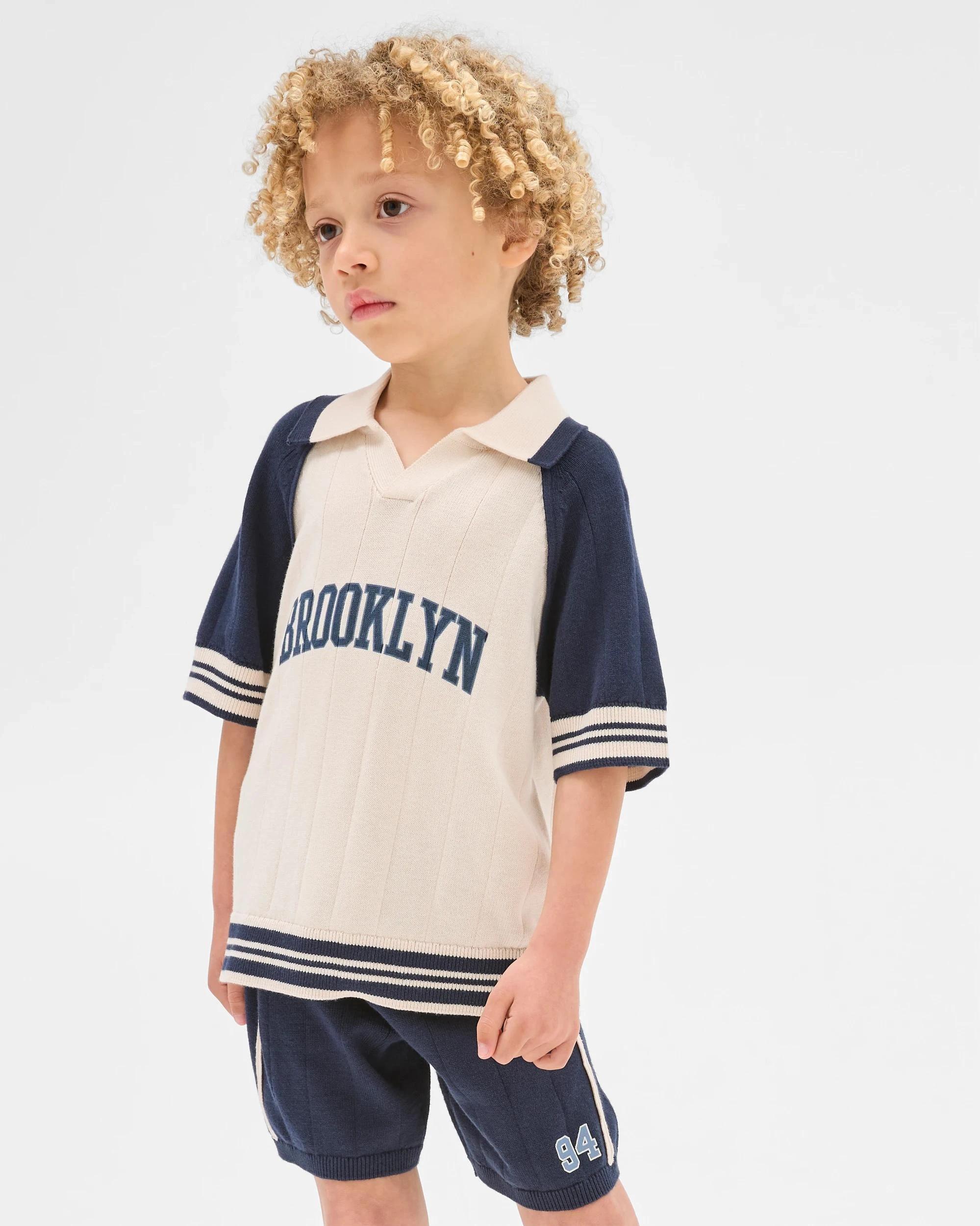 1 Target Australian Cotton Knit Polo and Short 2 Piece Set , 1 of 5