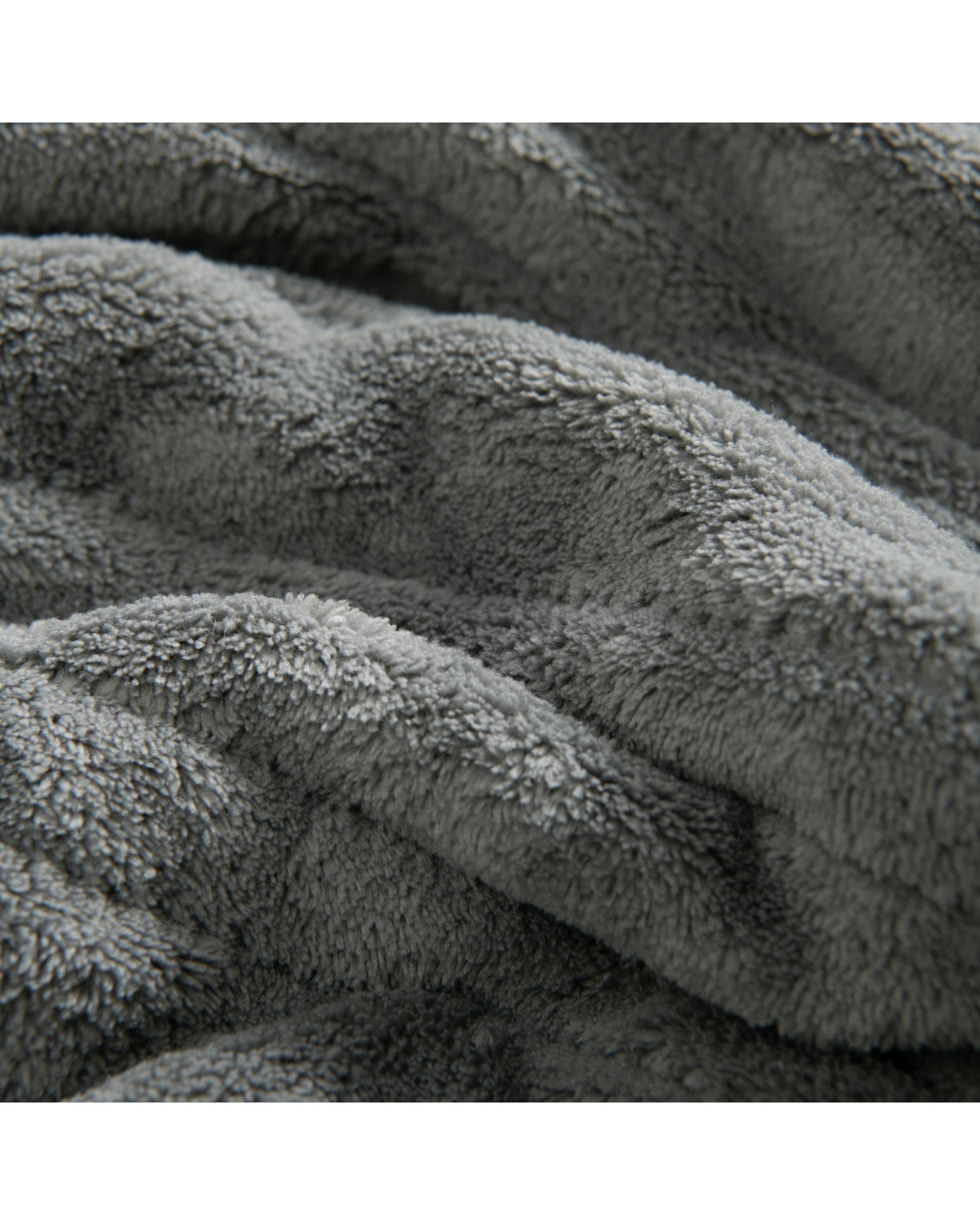5 Dreamaker Eve Reversible Sherpa & Coral Fleece Heated Throw 180x200cm - Charcoal and Grey, 5 of 8