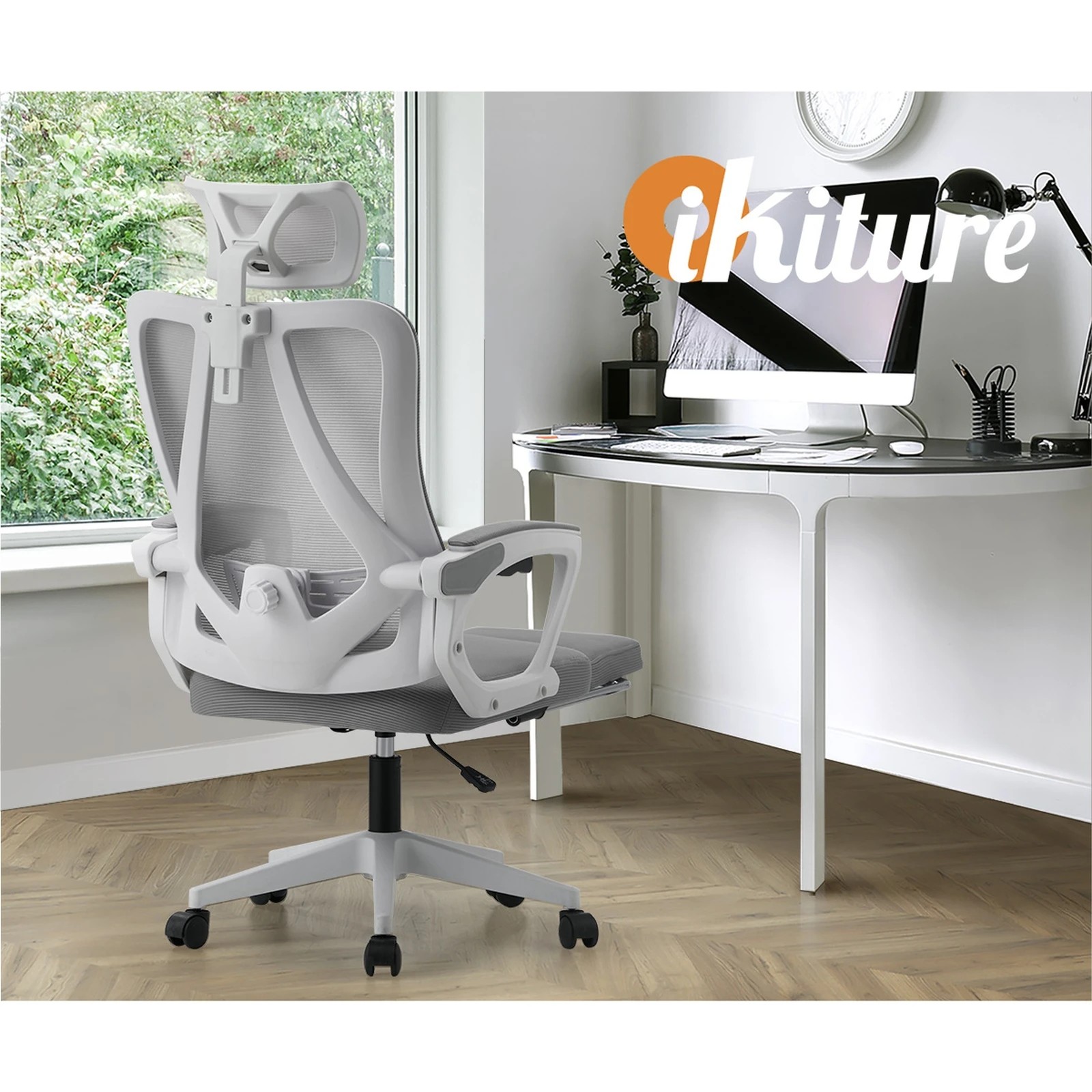 8 Oikiture Mesh Office Chair Footrest
 - White, 8 of 10