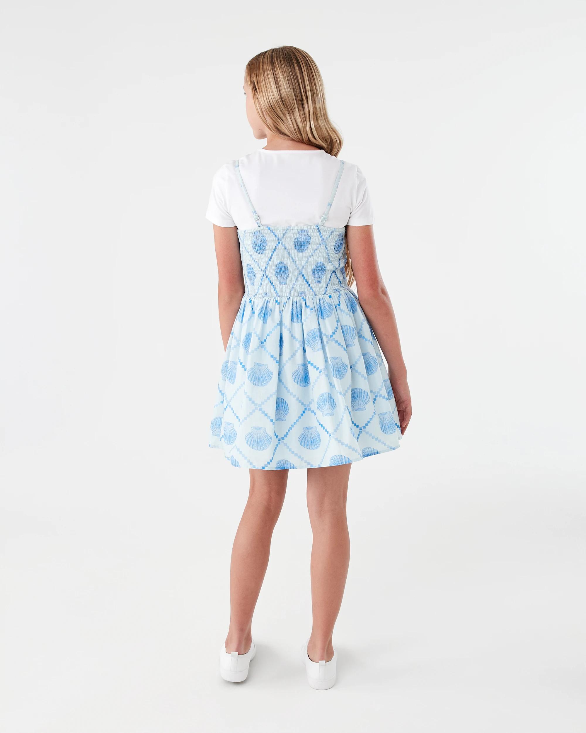 9 2 Piece Twofer Dress Set Blue Shels, 9 of 9