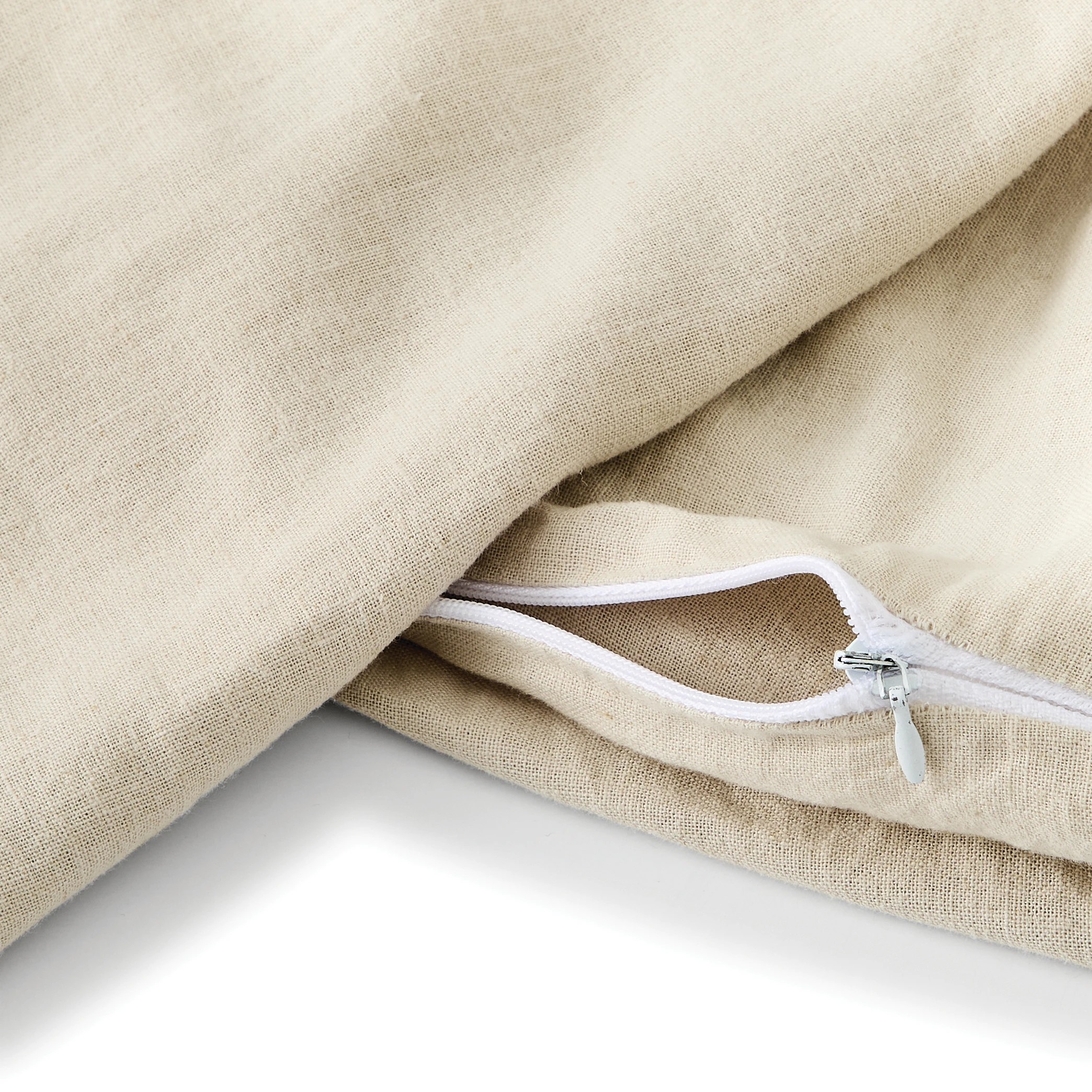 4 Kayden Linen Cotton Quilt Cover Set - Double Bed, Natural, 4 of 7