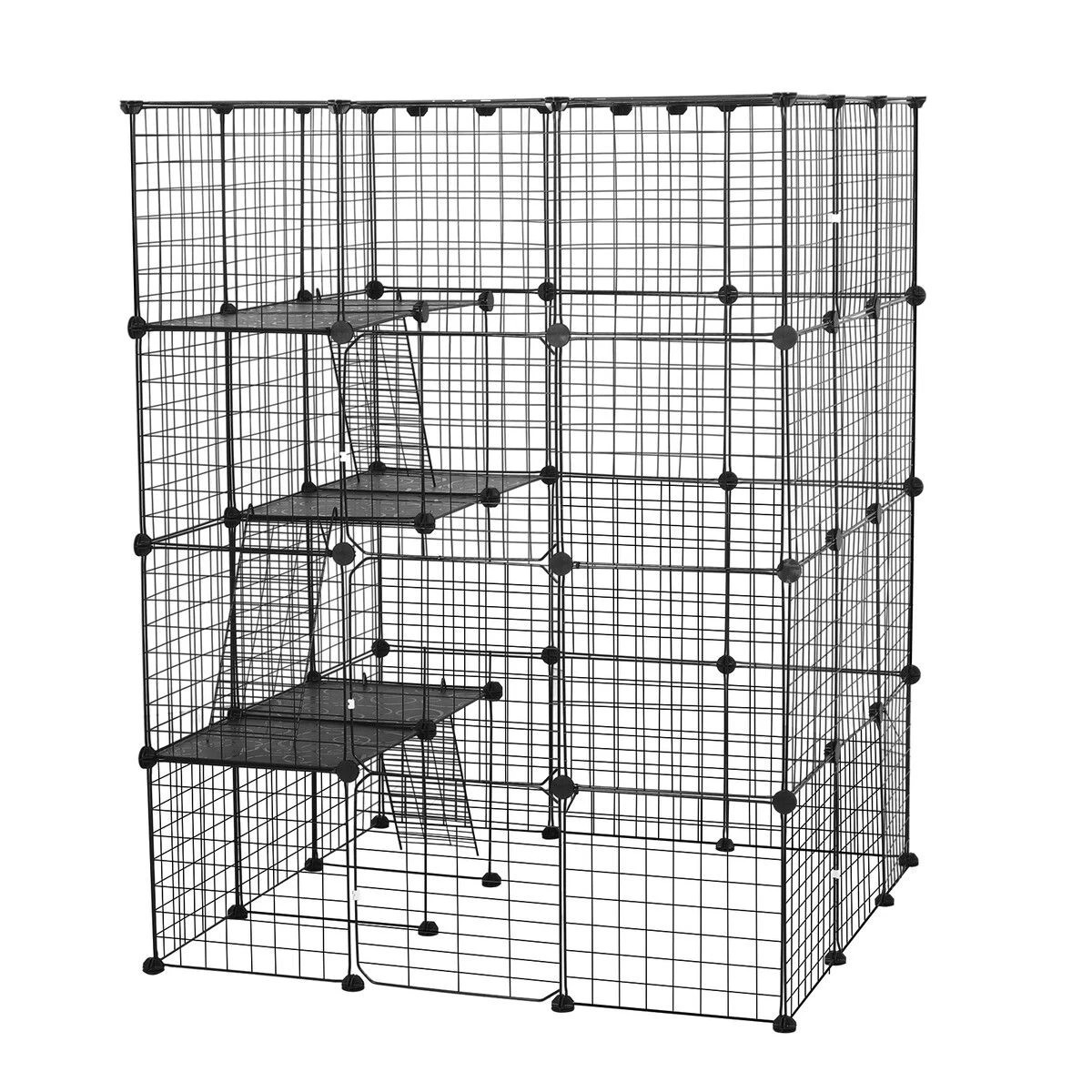 3 Pet Scene 4 Tier Cat Enclosure Cage House XL DIY Metal, 3 of 3
