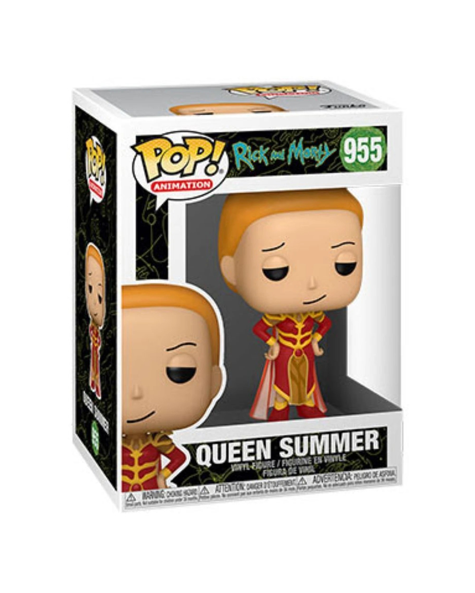 2 Pop Vinyl Figurine Rick And Morty - Queen Summer Collectible 10cm Vinyl Toy - Red, 2 of 3