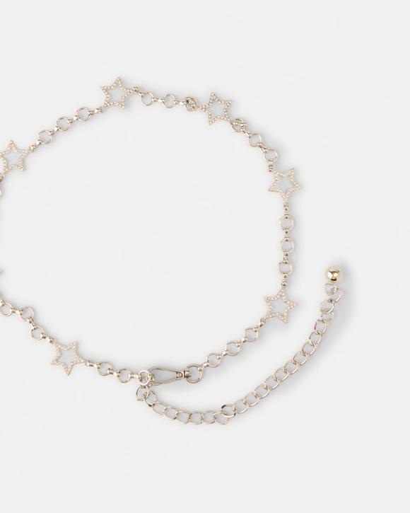Star Diamante Chain Belt