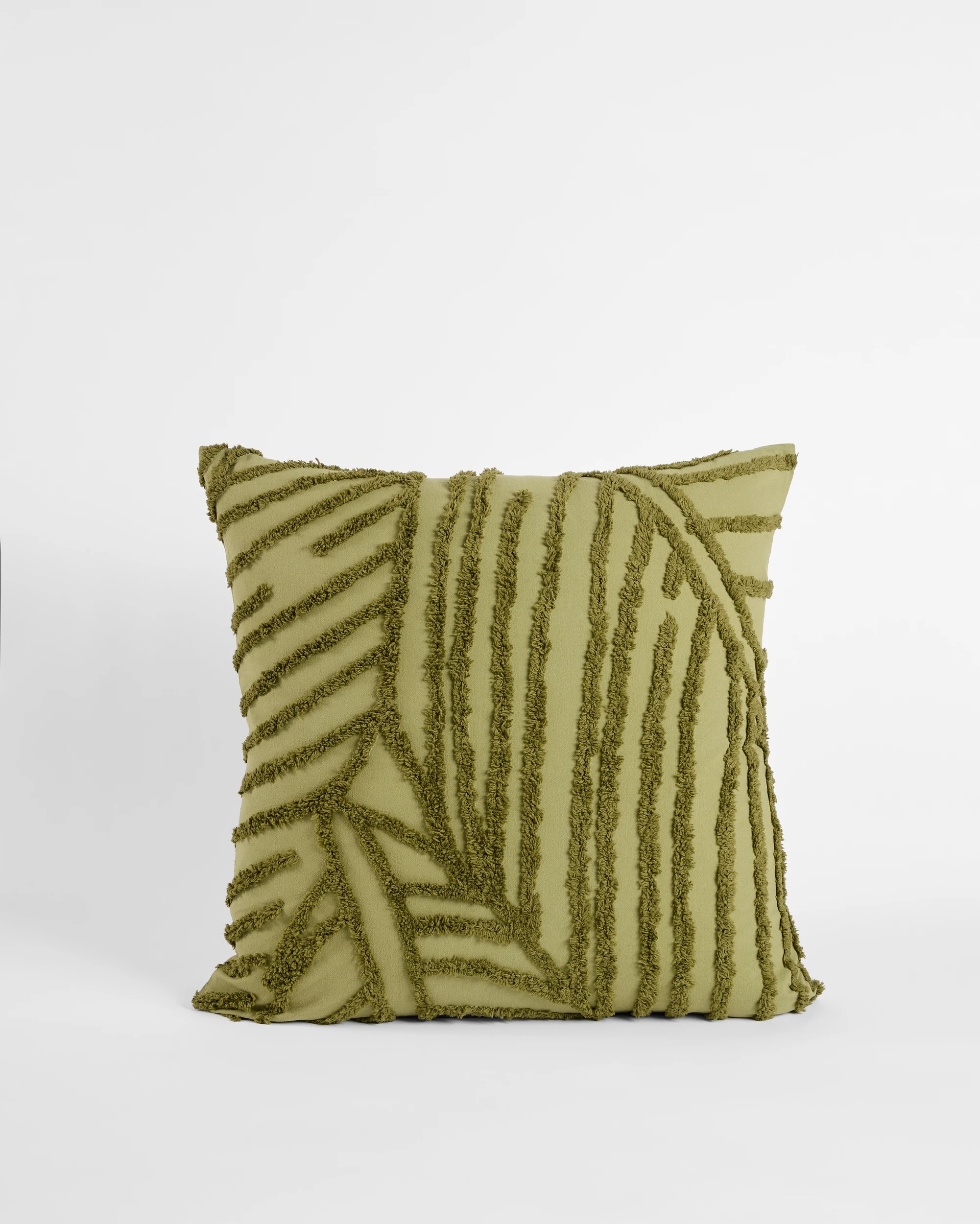 1 Target Oakley Cotton Textured Leaf European Pillowcase - One Size - Green, 1 of 2