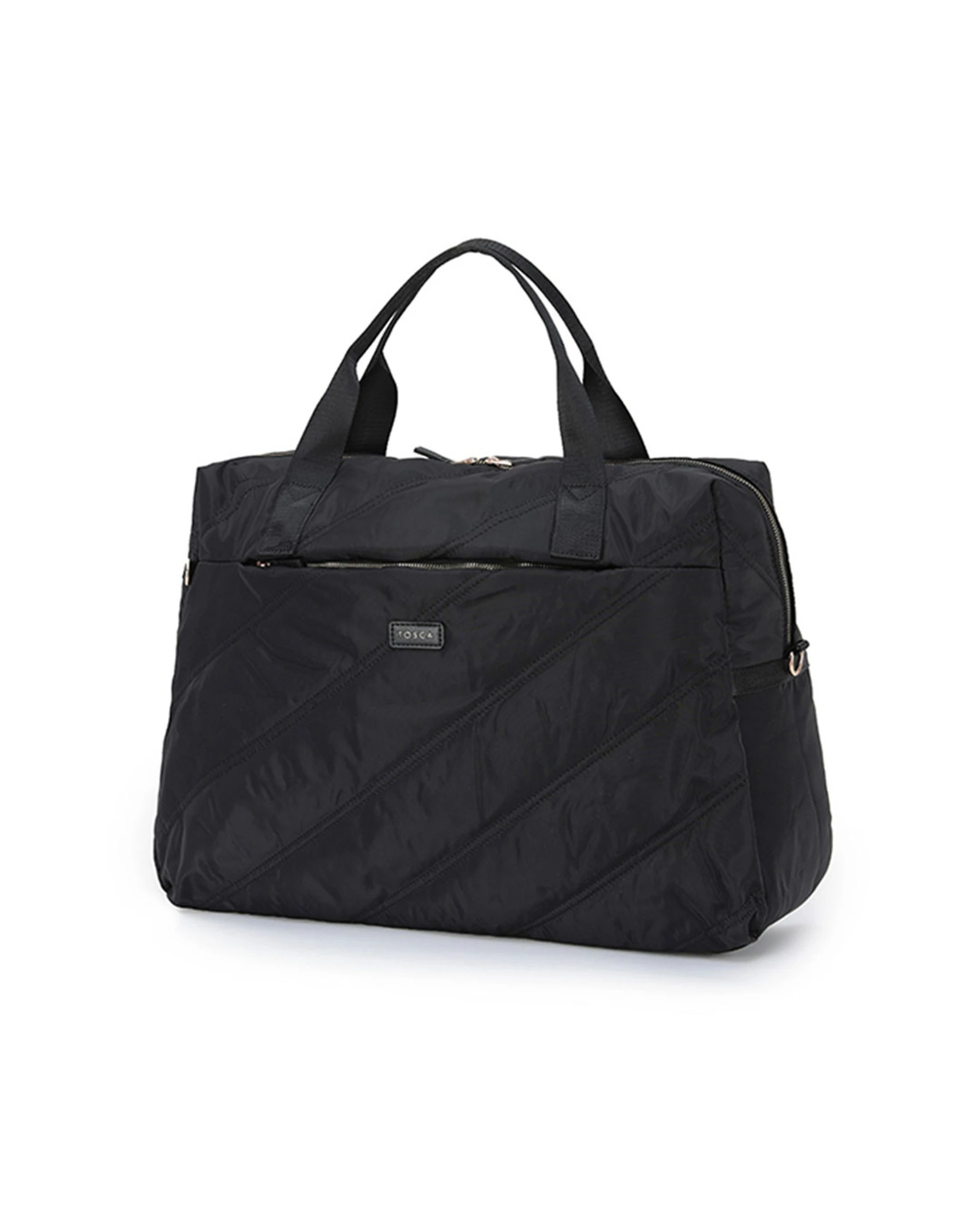 1 Tosca Shoulder Market/Work Commute Tote Bag - Black, 1 of 3