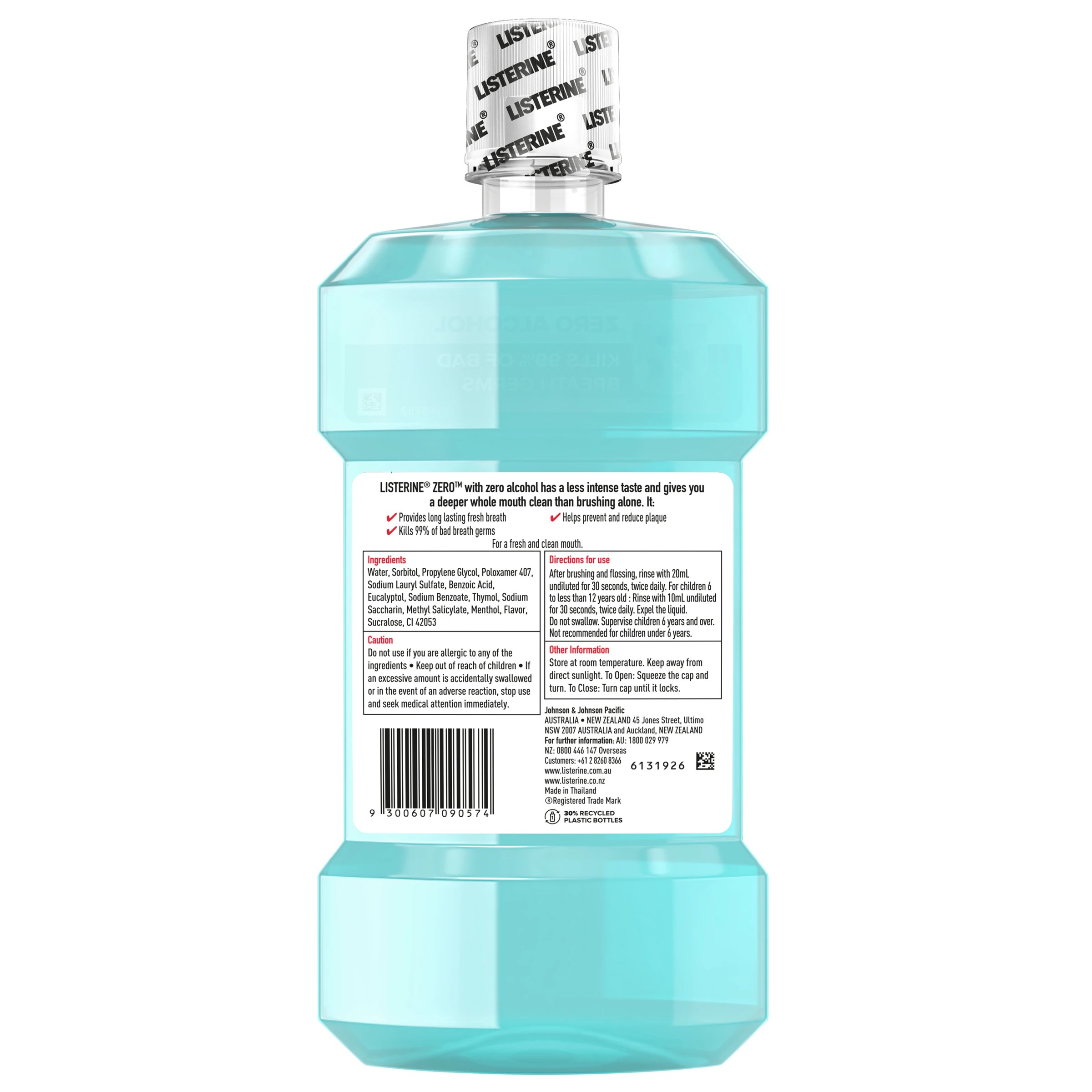 2 Listerine Zero Mouthwash 500ml, 2 of 10
