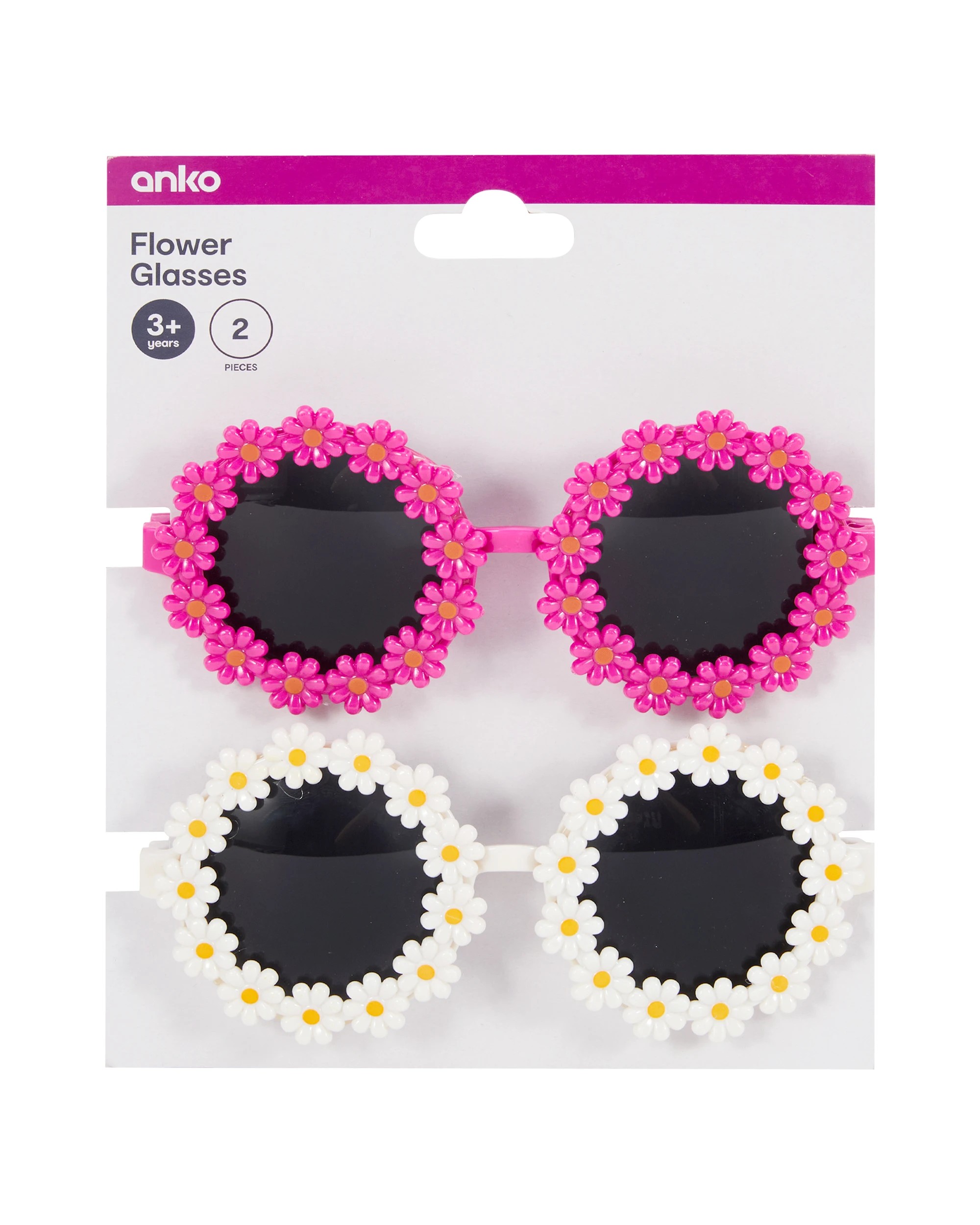 1 2 Piece Flower Glasses, 1 of 5