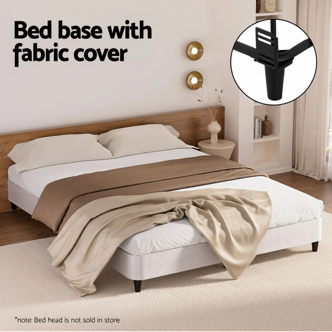 4 Artiss Bed Frame Double Size Metal  MASON - Multi, 4 of 7